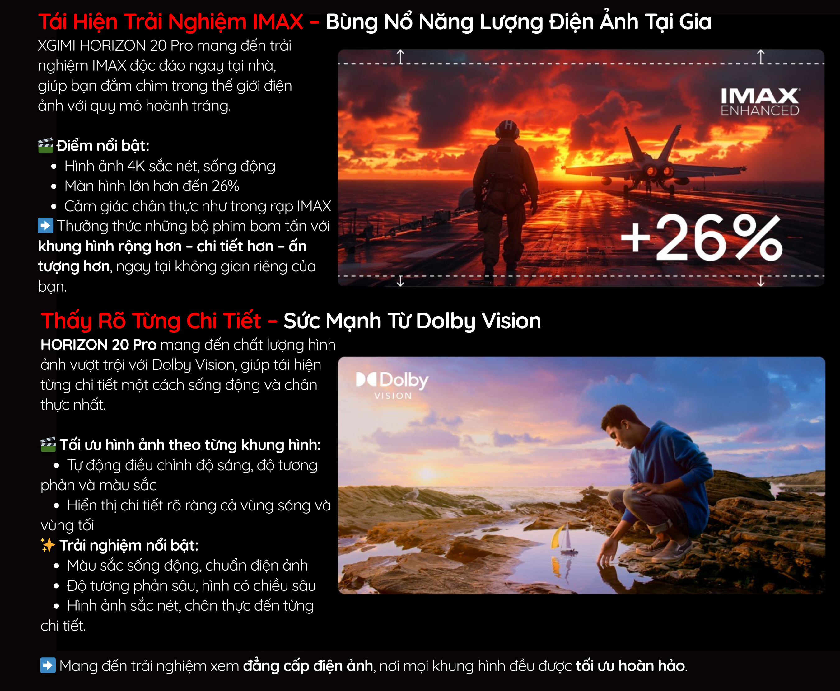 Tái Hiện Trải Nghiệm IMAX - Thấy Rõ Từng Chi Tiết