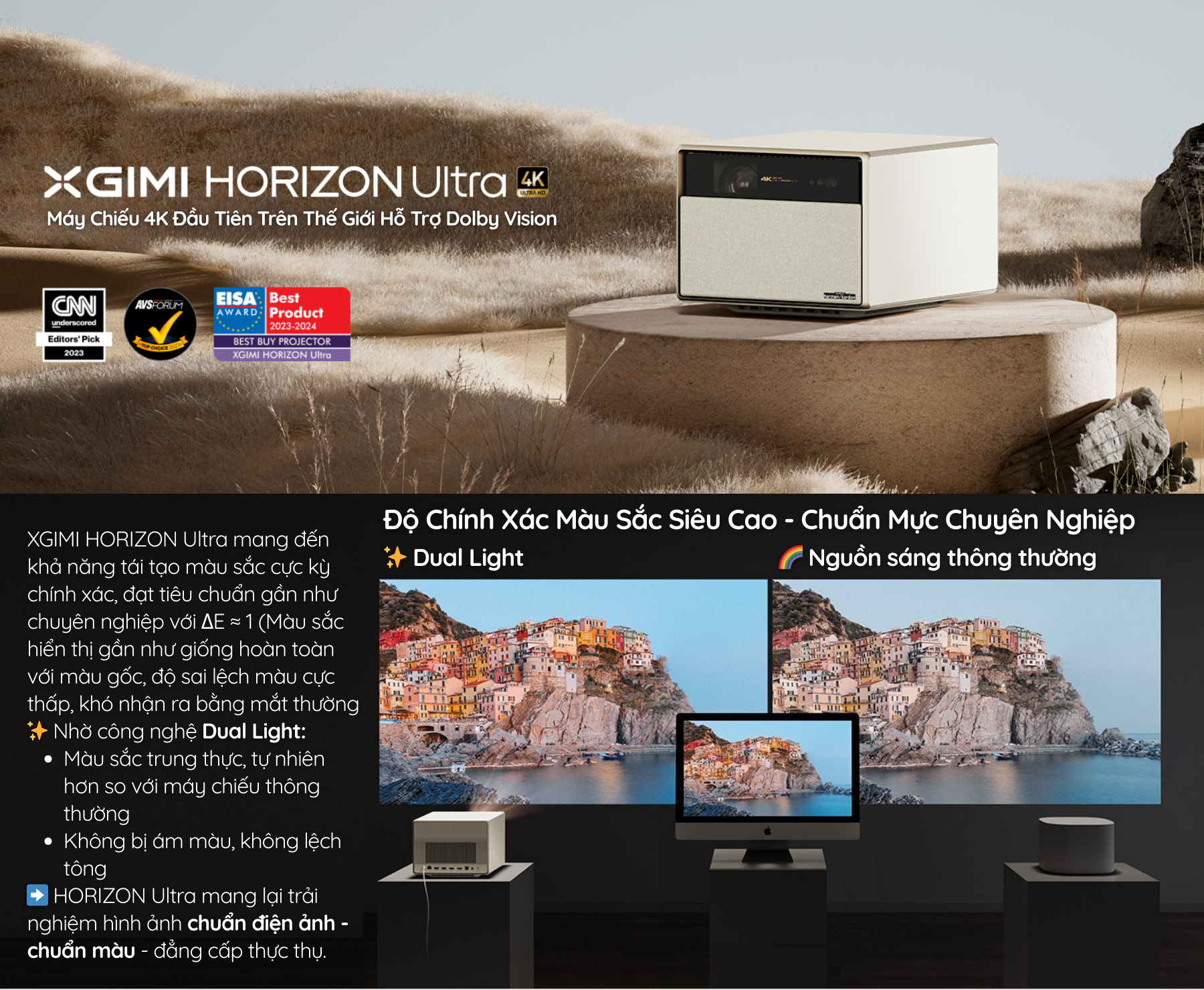 XGIMI HORIZON Ultra 4K - Máy Chiếu 4K Đầu Tiên Trên Thế Giới Hỗ Trợ Dolby Vision