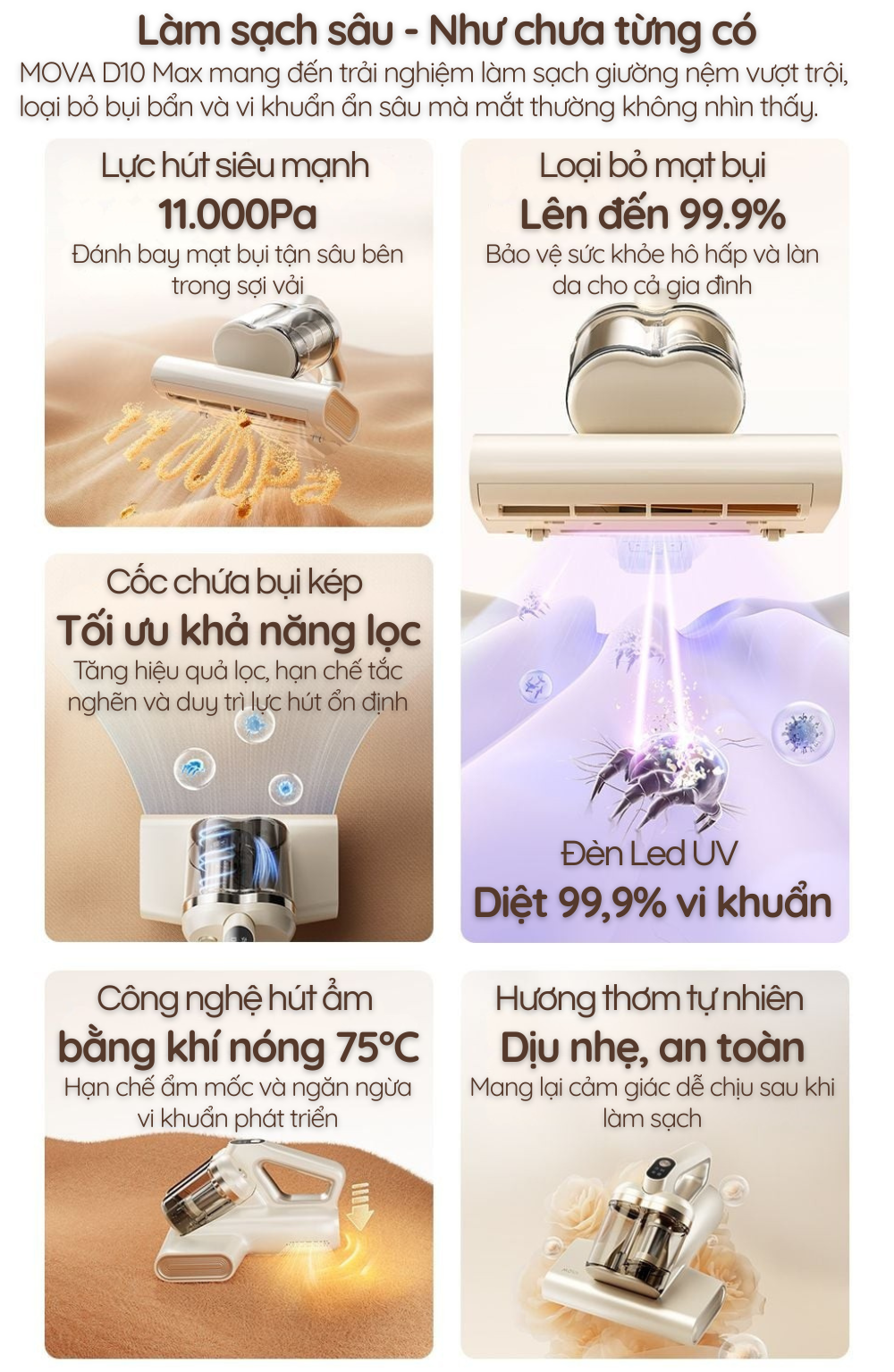 MOVA D10 Max – ưu điểm nổi bật