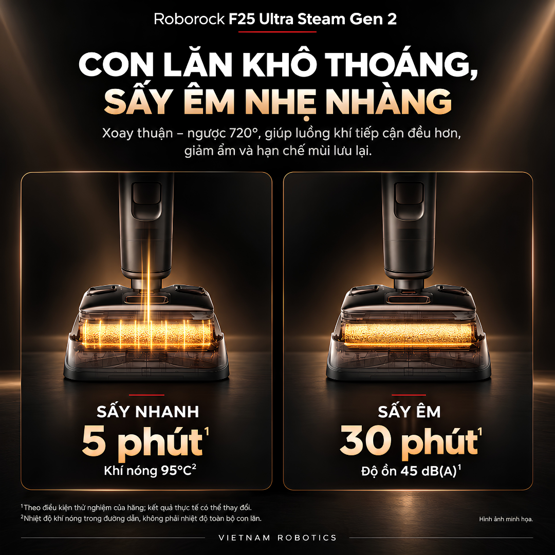 Các chế độ tự giặt và sấy là tiện ích hỗ trợ chăm sóc thiết bị