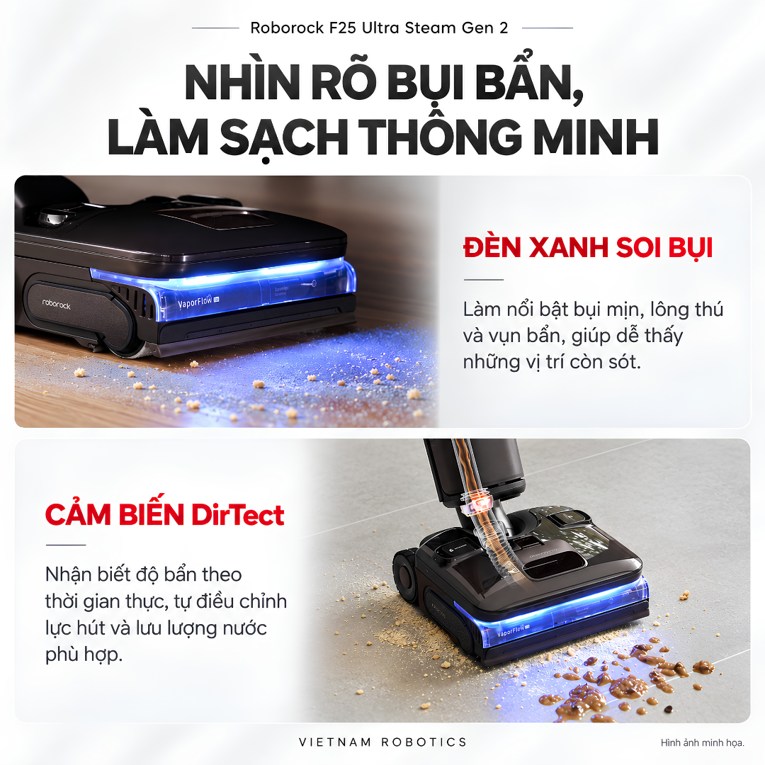 Roborock F25 Ultra Steam Gen 2 | Máy Lau Sàn Hơi Nước