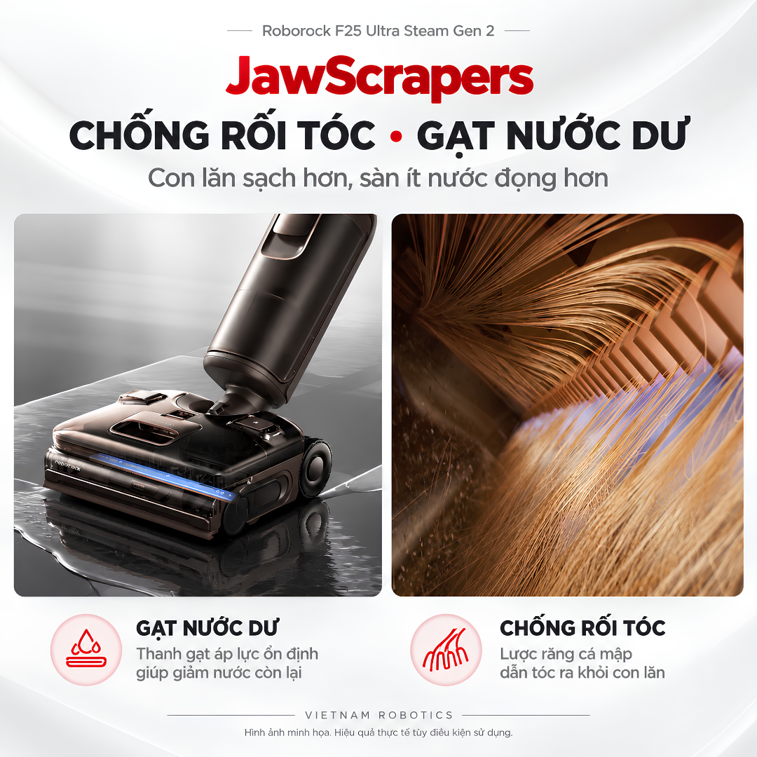JawScrapers và chăm sóc con lăn: tính đến cả sau khi dọn