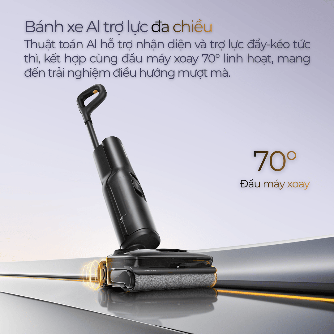 Bánh Xe Trợ Lực AI - Di Chuyển Mượt Mà