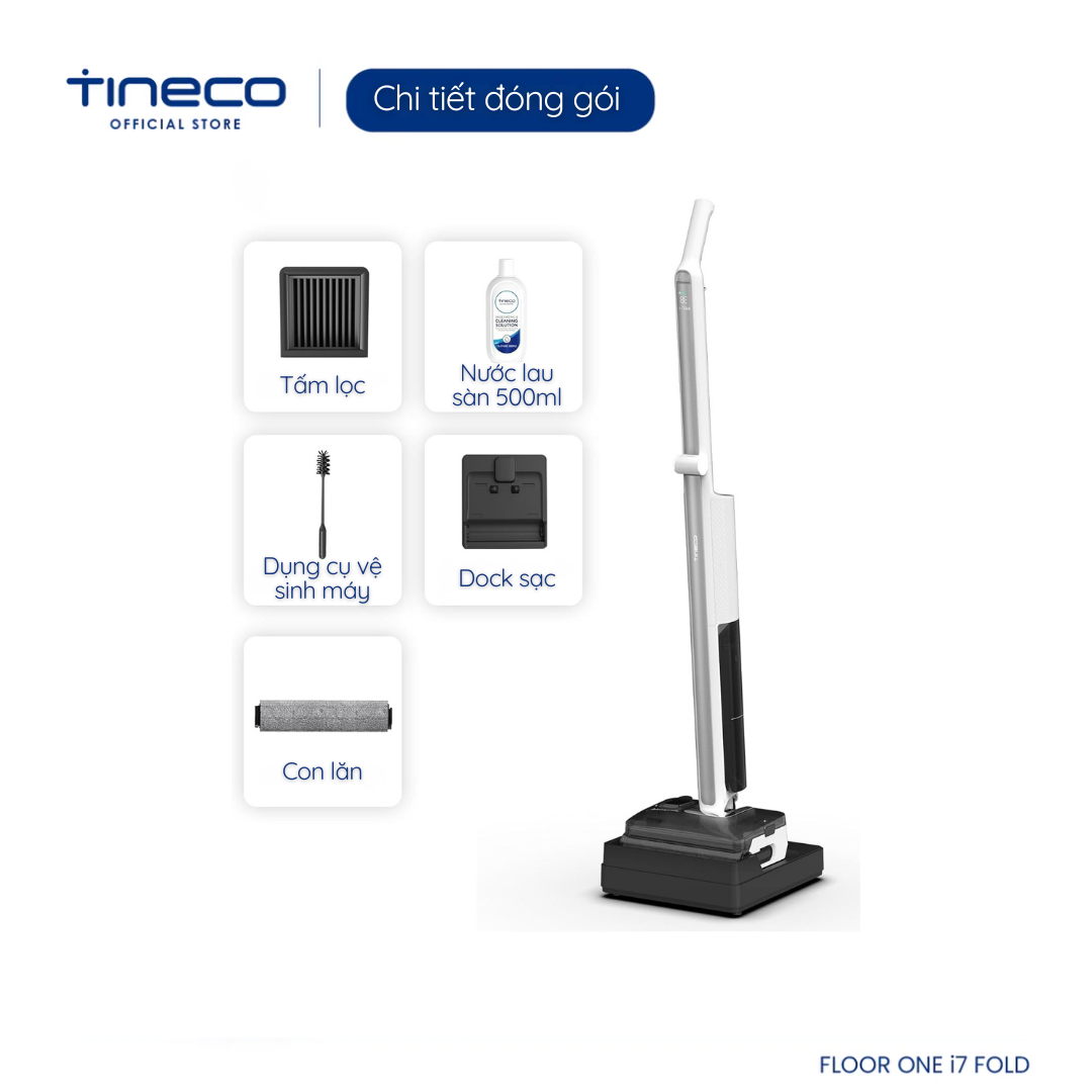 Tineco Floor One i7 Fold - chi tiết đóng gói