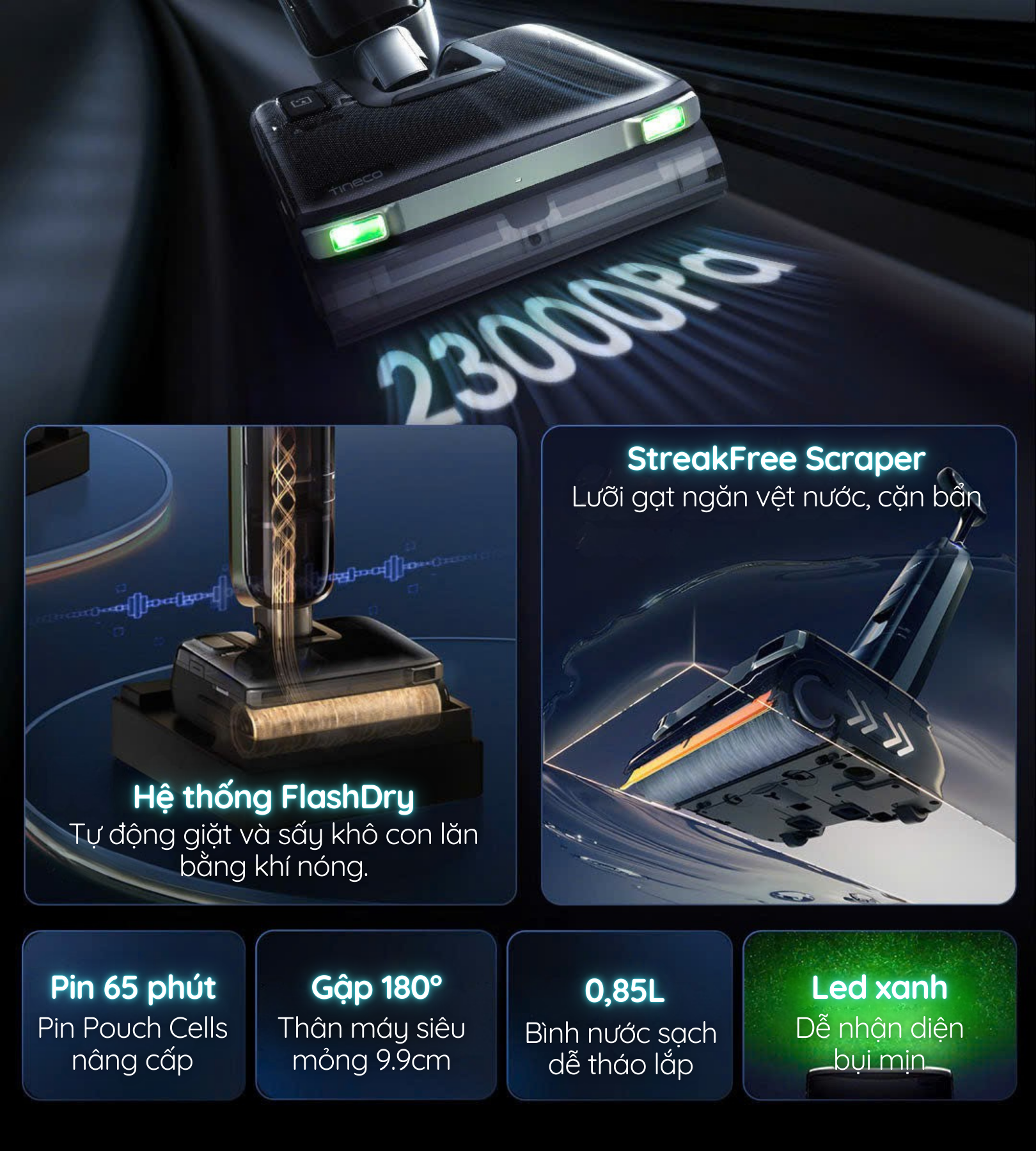 Tính năng nổi bật của Tineco FLOOR ONE S7 Master