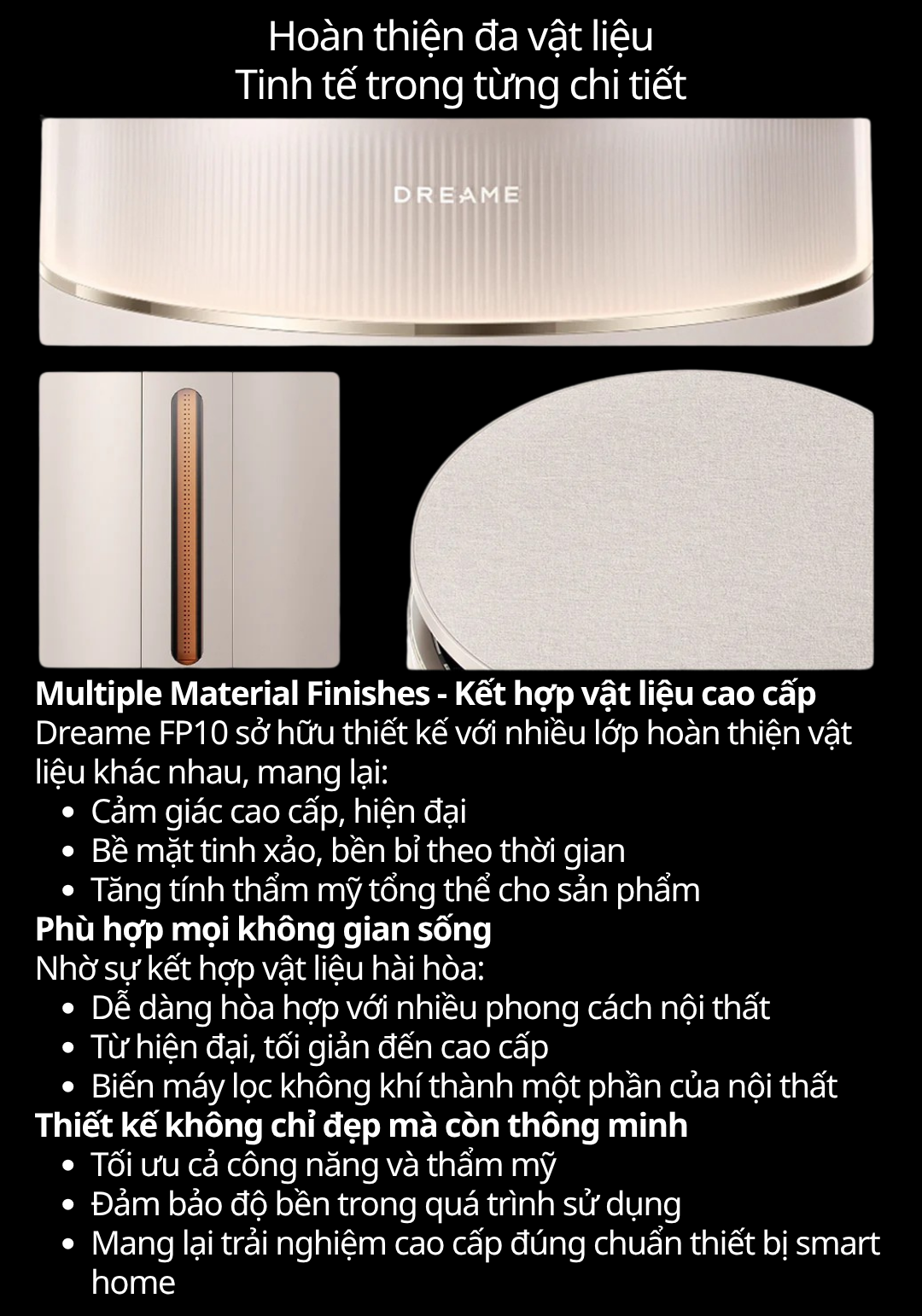 Máy lọc không khí Dreame FP10 Pet - Đẹp như nội thất – mạnh như máy lọc cao cấp