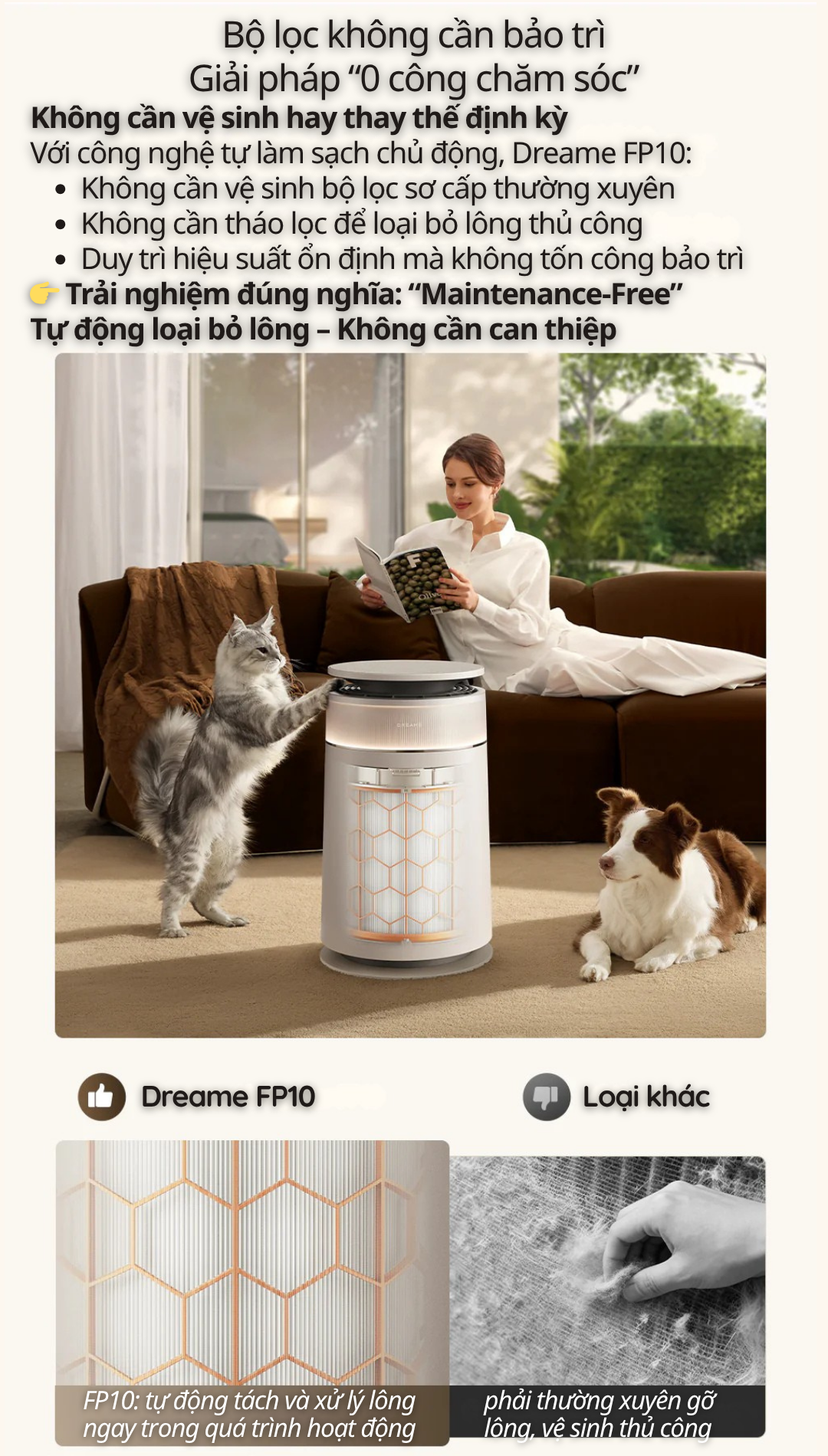 Không cần vệ sinh – không cần thay lọc – không tốn chi phí: dreame FP10 là máy lọc không khí ‘nhàn nhất’ bạn từng dùng