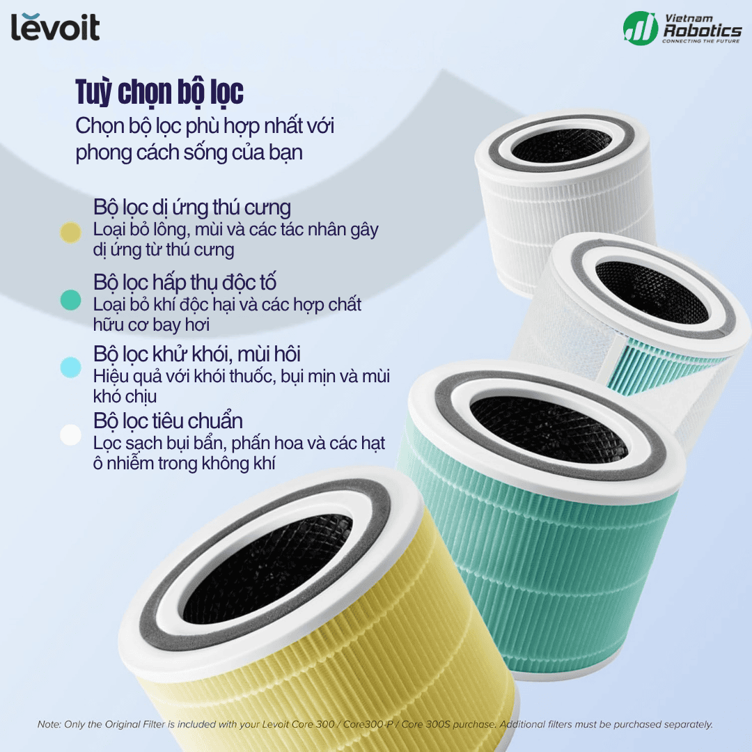 Levoit Core® 300S - Cho Phòng 50m² - BH 24 Th