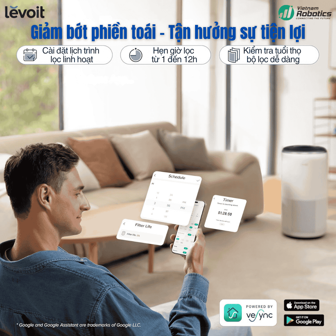 Levoit Core® 400S - Cho Phòng 92m² - BH 24 Th
