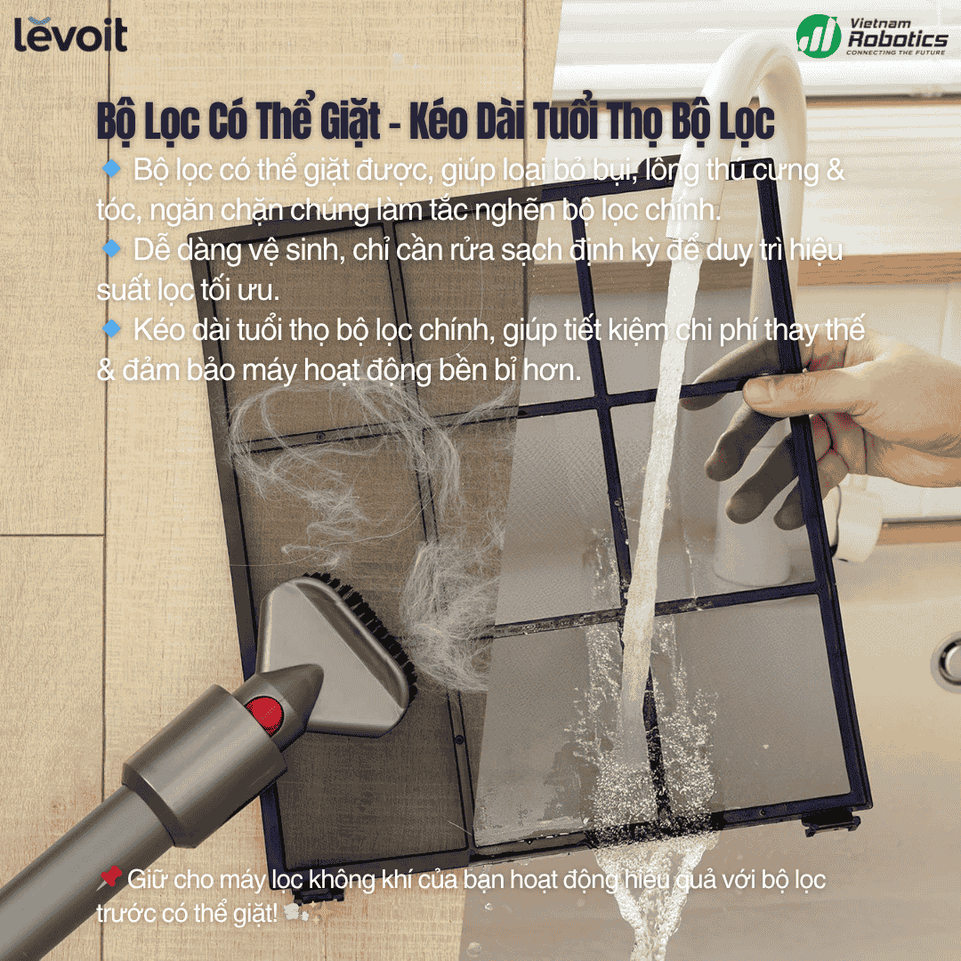 Levoit Vital 100S - Cho Phòng 52 m² - BH 24 Th