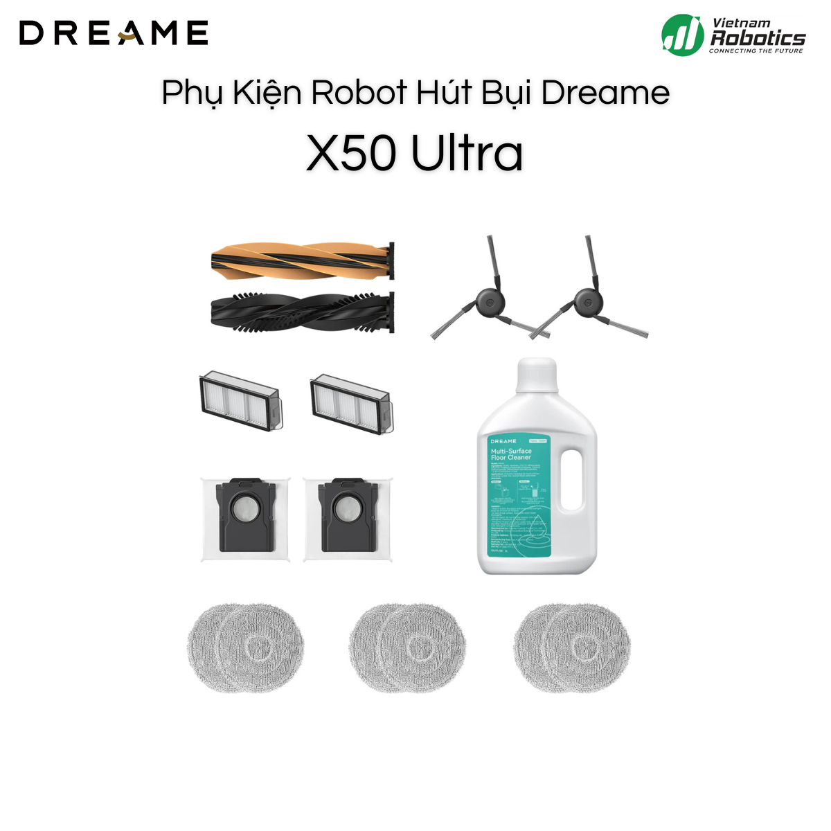 Bộ phụ kiện Dreame X50 Ultra chính hãng