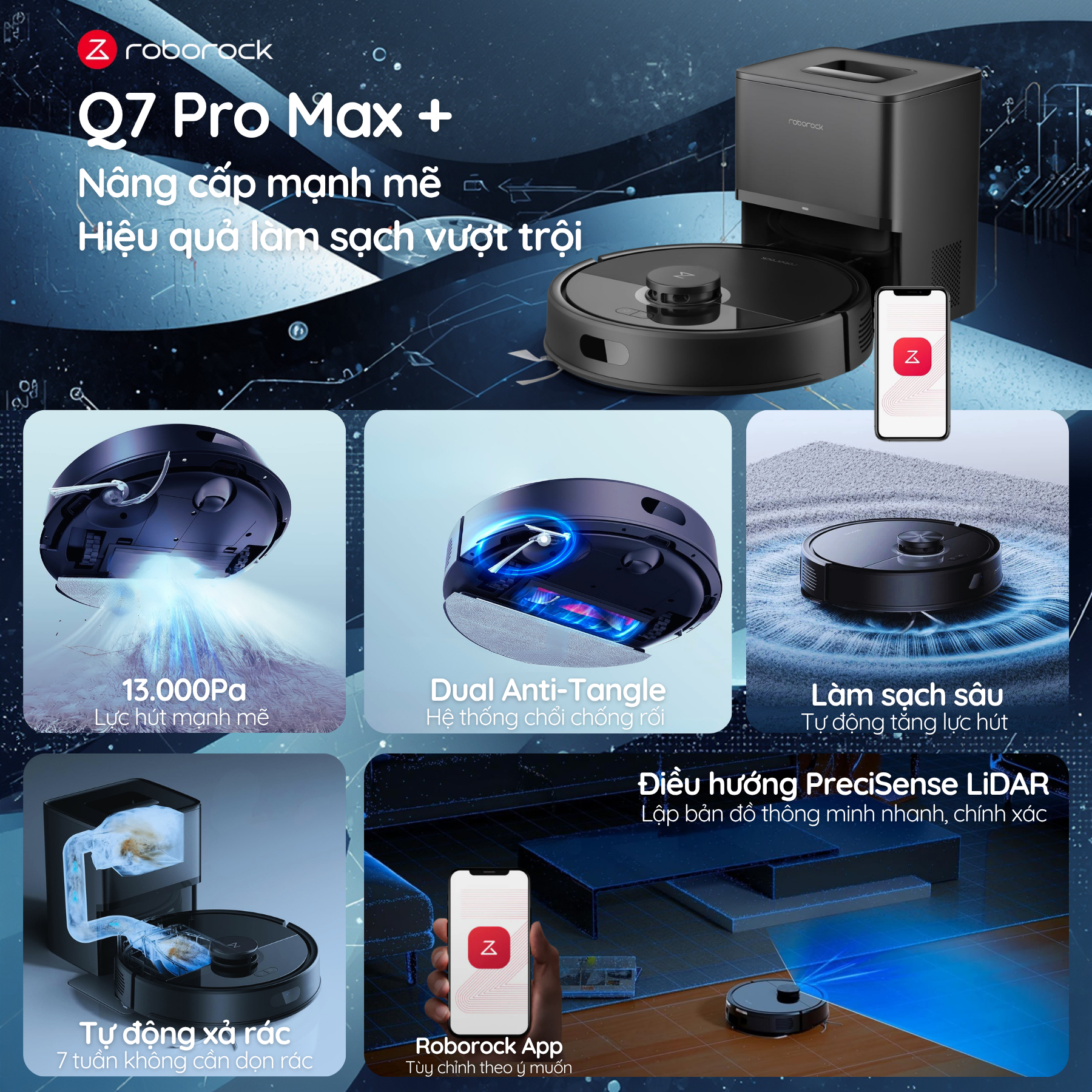 Roborock Q7 Pro Max - “Best Choice” trong phân khúc robot hút bụi tầm trung