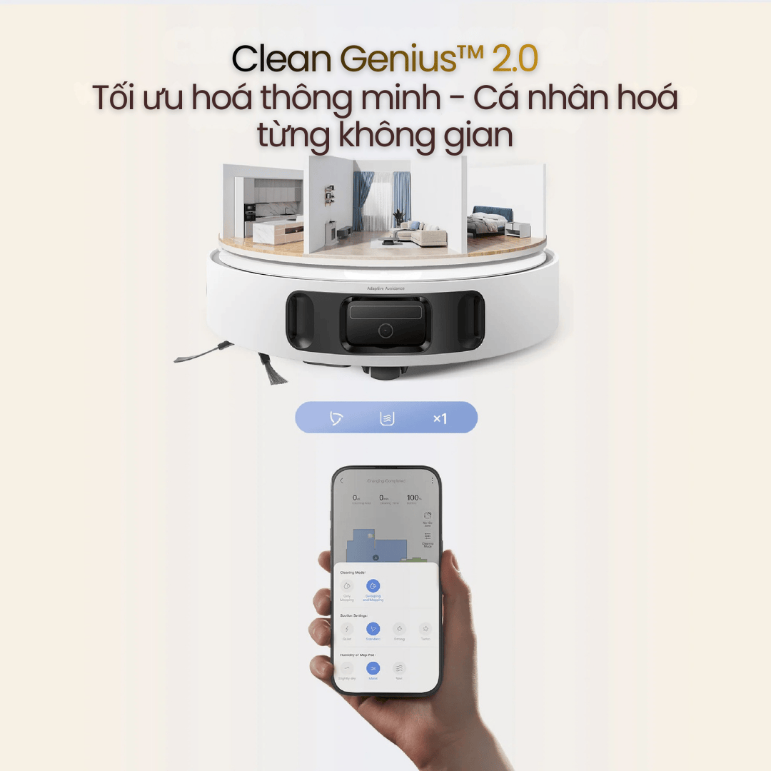 Clean Genius™ 2.0 – Cá nhân hóa thói quen dọn dẹp