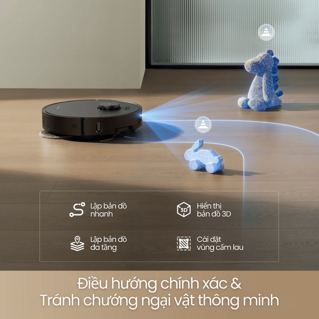 Điều hướng Smart Pathfinder + 3DAdapt – Tránh vật cản & lập bản đồ thông minh