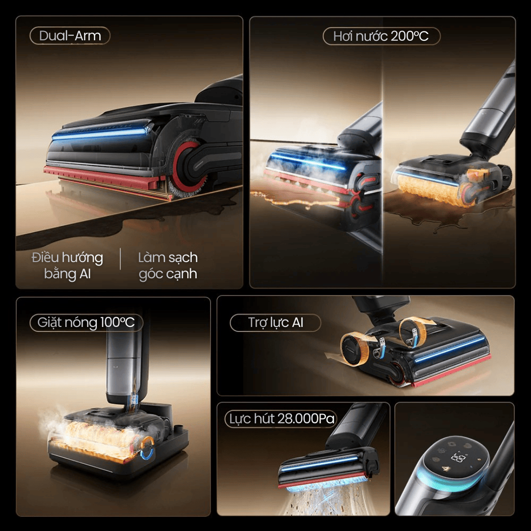 Dreame H16 Pro Steam - ưu điểm nổi bật