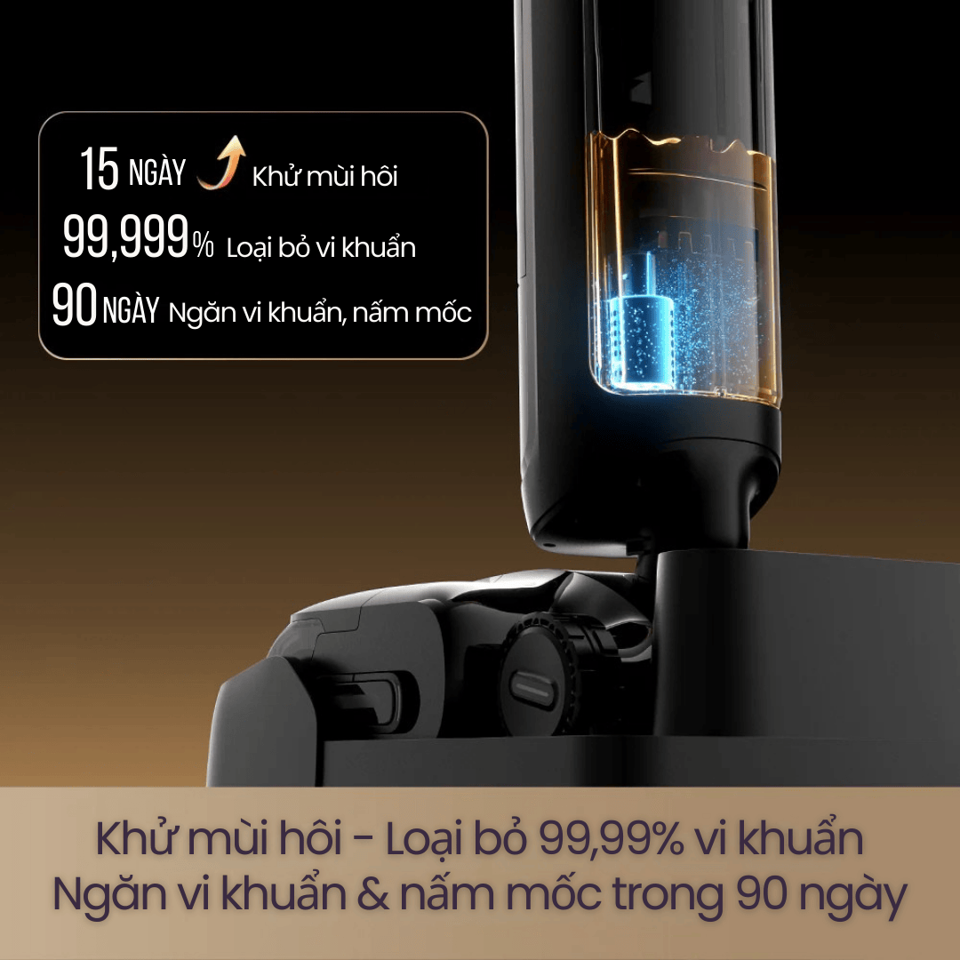 Dreame H16 Pro Steam - khử mùi hôi, khử khuẩn