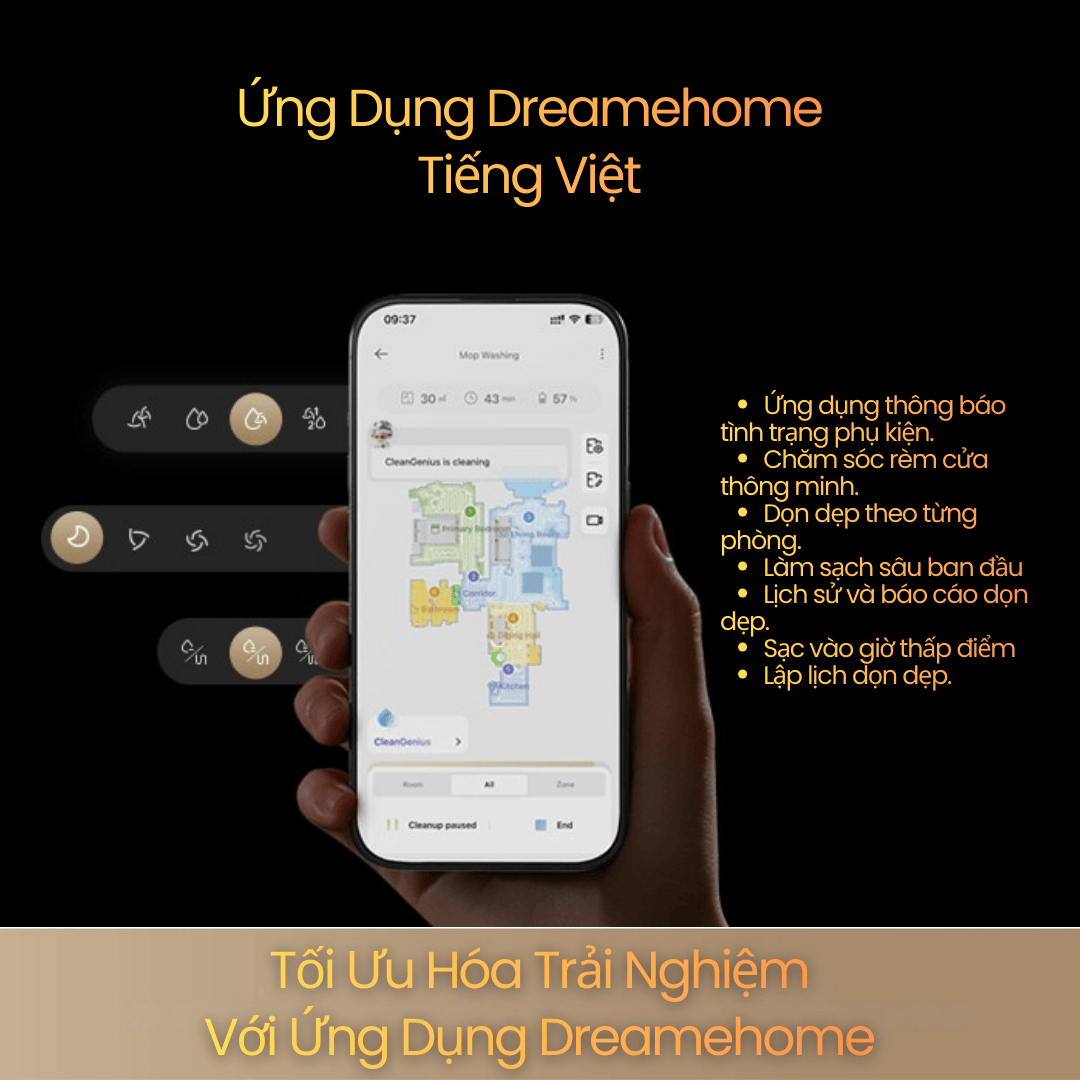 Dreame Aqua10 Roller - kết nối thông minh