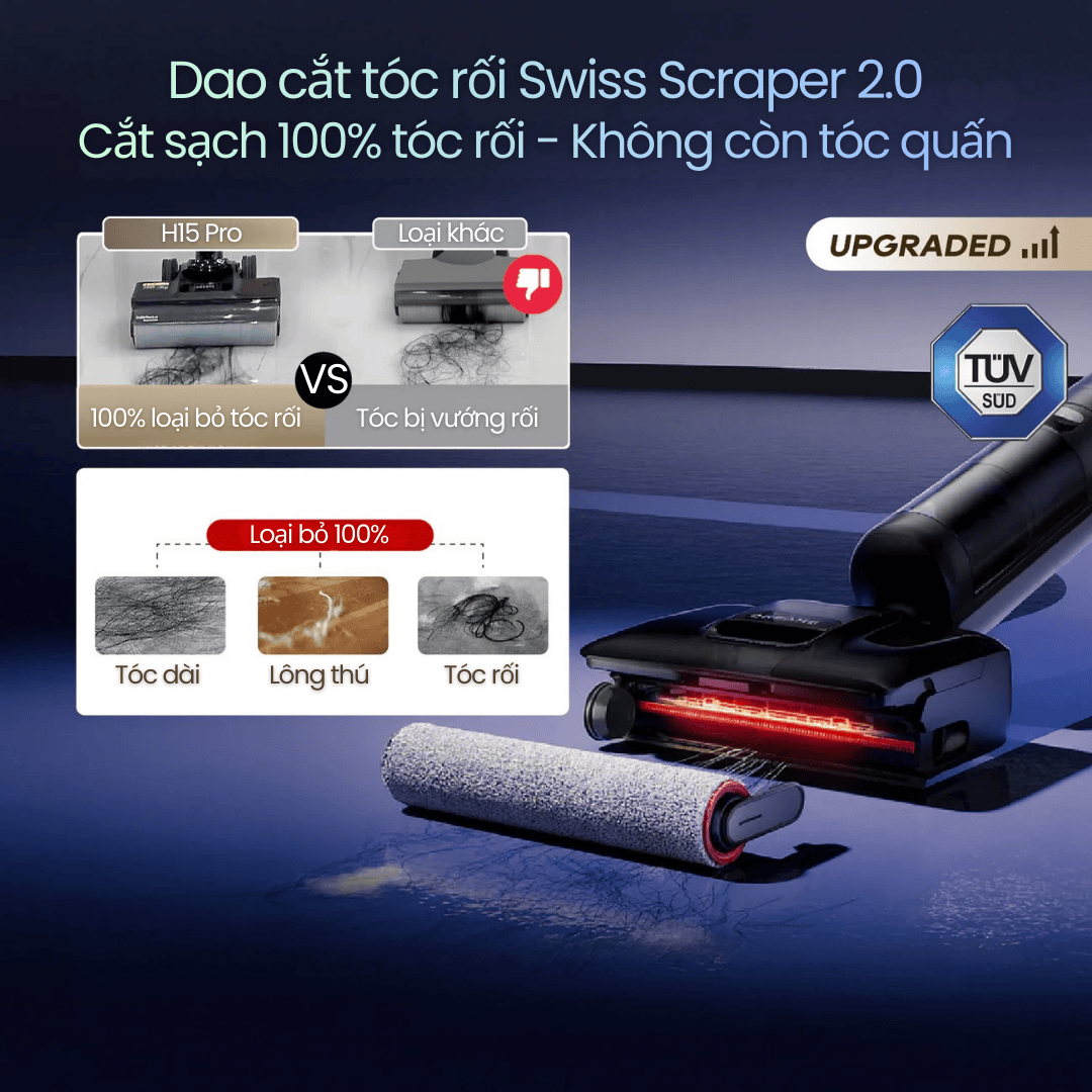 TangleCut 2.0 – Loại bỏ 100% rối tóc, không cần gỡ thủ công