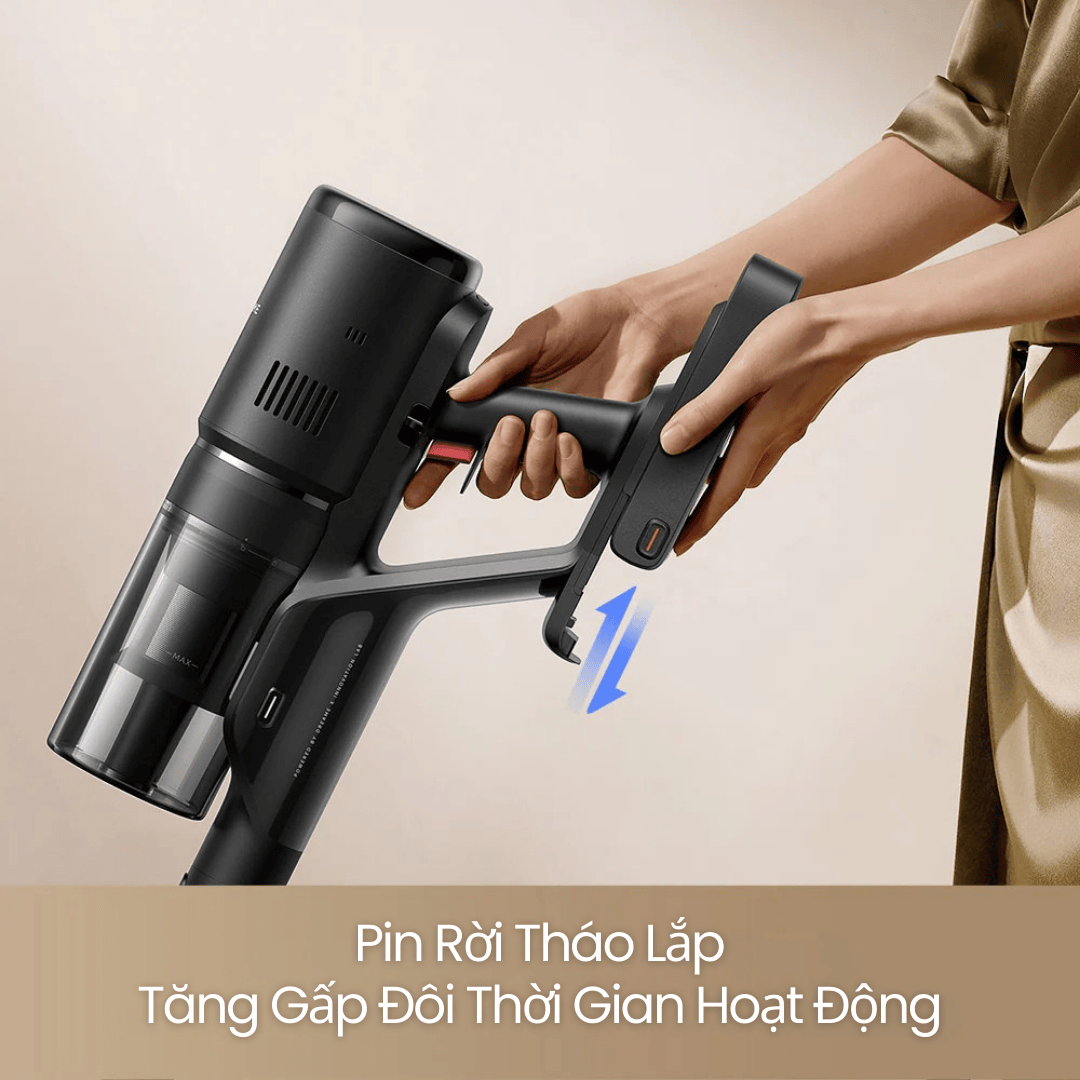 Pin Rời Tháo Lắp đễ dàng, Tăng Gấp Đôi Thời Gian Hoạt Động