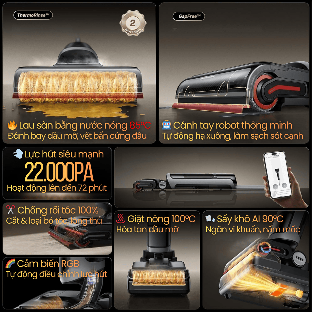 Dreame H15 Pro Heat - ưu điểm vượt trội