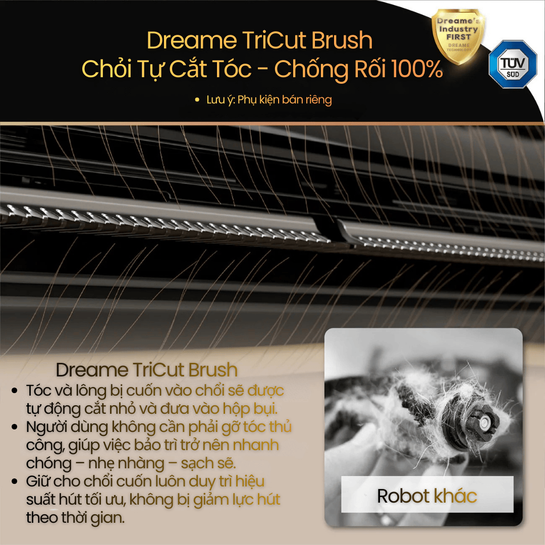Chổi chính TriCut Brush 2.0 - Ngăn tóc rối hiệu quả