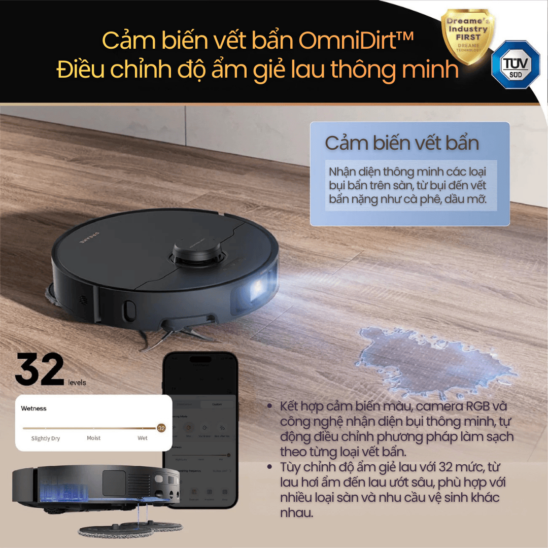 Phát hiện bụi thông minh & kiểm soát độ ẩm