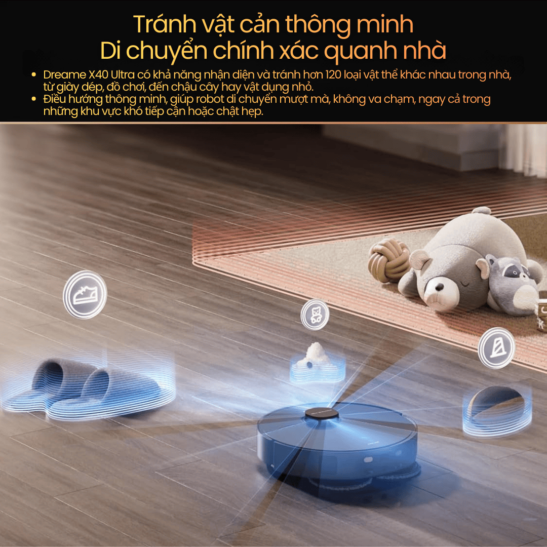 Điều hướng thông minh & tránh vật cản