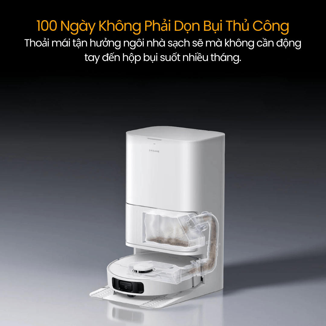 Trạm sạc PowerDock™ tích hợp tính năng hút bụi tự động