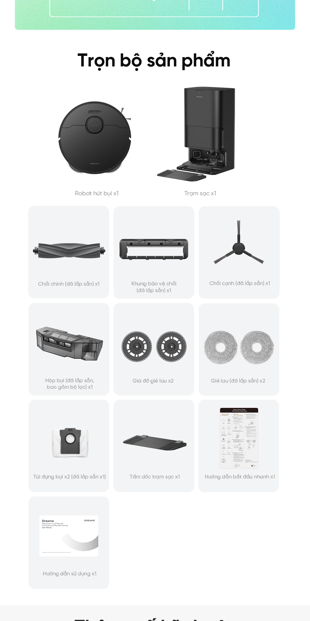 Dreame D30 Ultra CE - chi tiết đóng gói