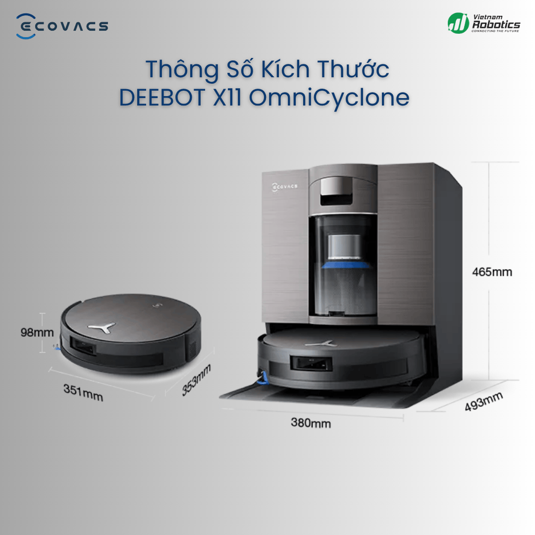 Ecovacs Deebot X11 OmniCyclone - BH 24 Th