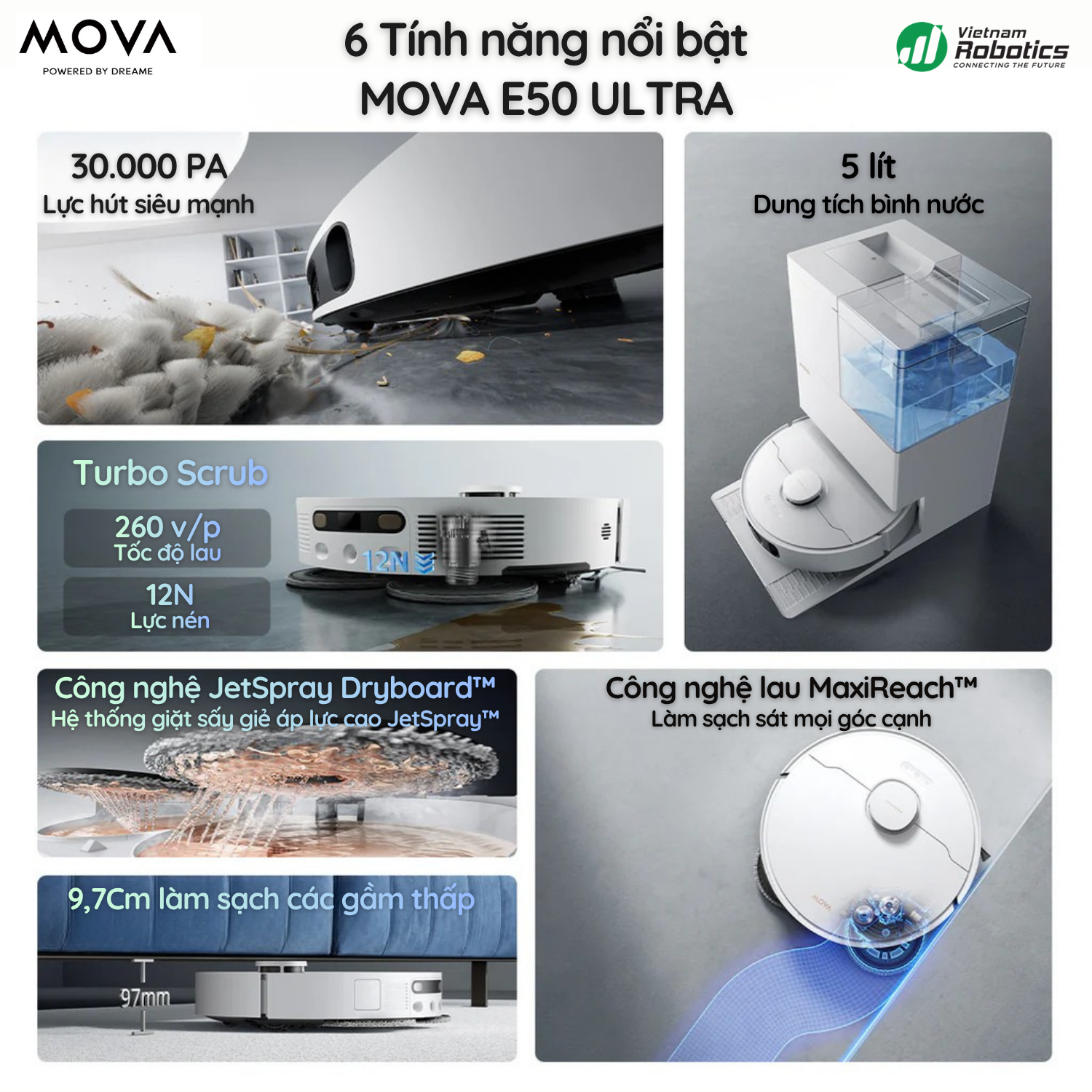 MOVA E50 Ultra hoàn toàn có thể trở thành robot hút bụi đáng mua nhất năm 2026.