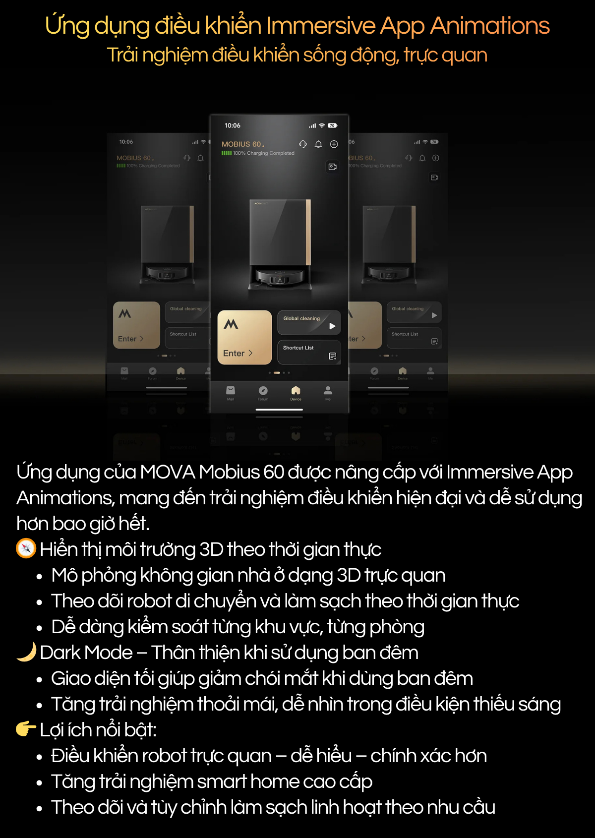 Ứng dụng điều khiển Immersive App Animations Trải nghiệm điều khiển sống động, trực quan