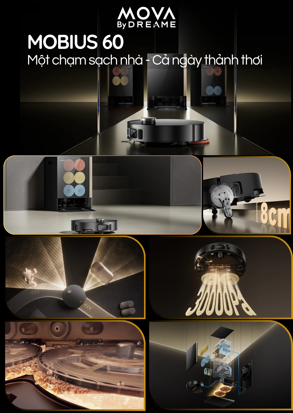 MOBIUS 60 Một chạm sạch nhà - Cả ngày thảnh thơi