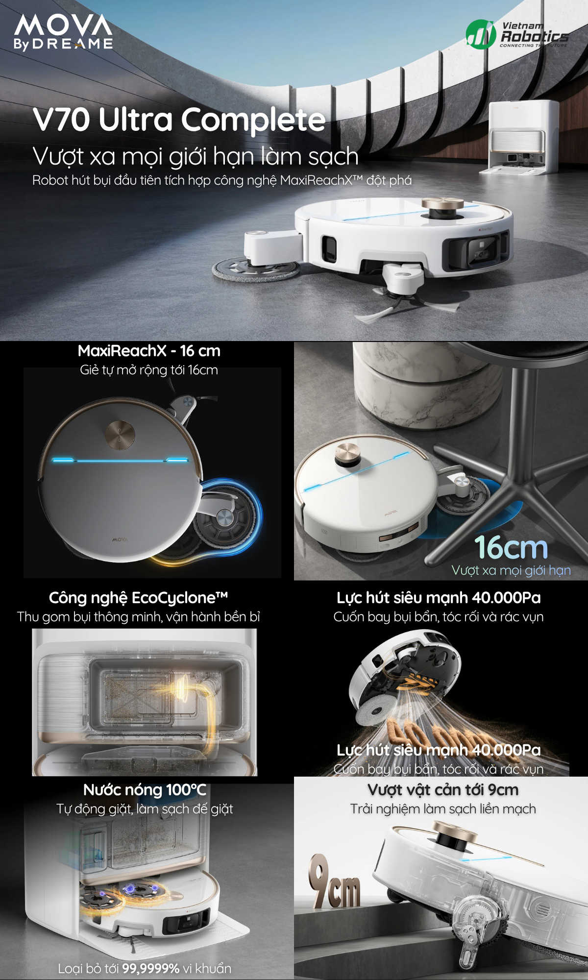 V70 Ultra Complete Vượt xa mọi giới hạn làm sạch