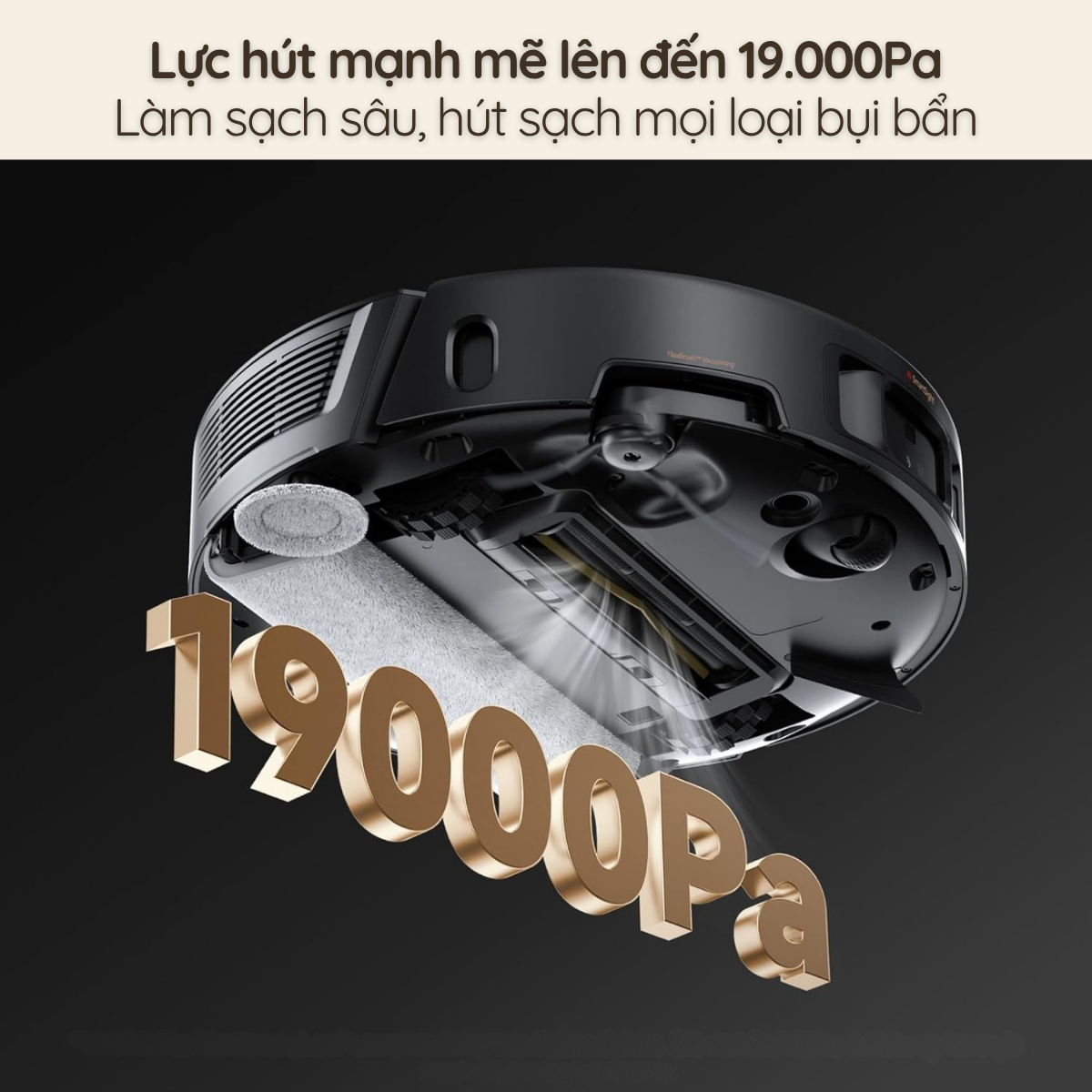 MOVA Z50 Ultra - lực hút 19000 pa