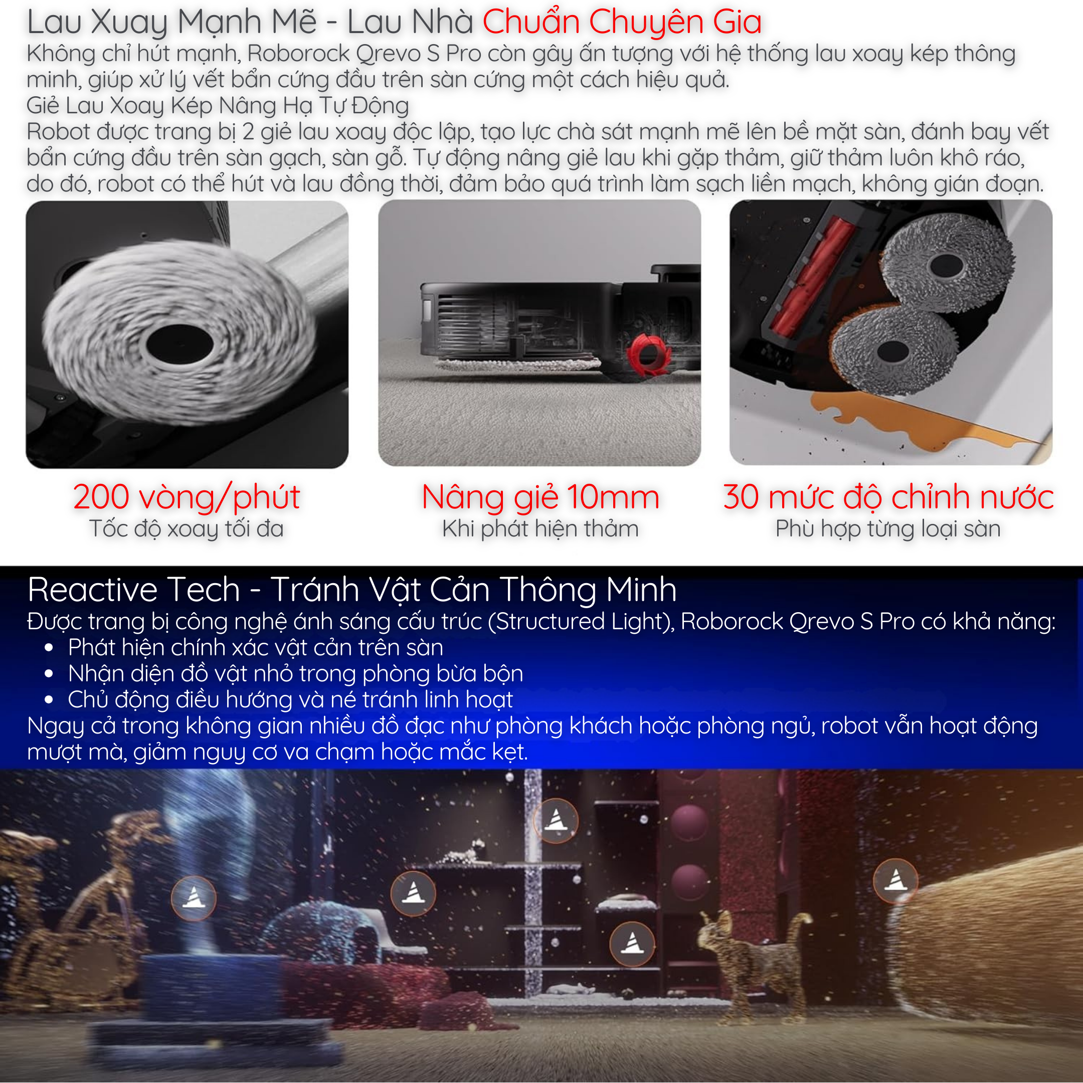 Lau Xuay Mạnh Mẽ - Tránh Vật Cản Thông Minh