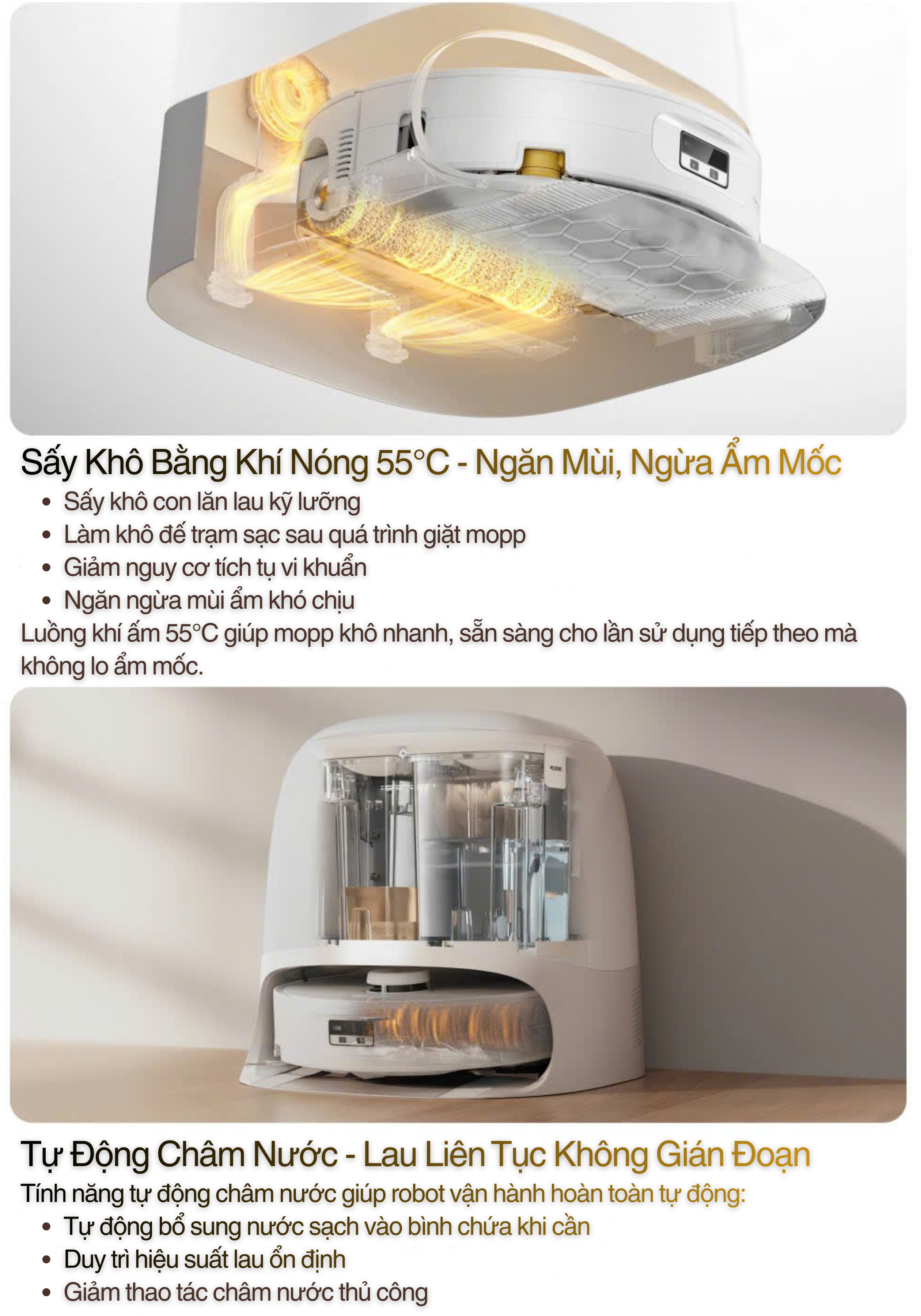 Sấy Khô Bằng Khí Nóng 55°C - Ngăn Mùi, Ngừa Ẩm Mốc