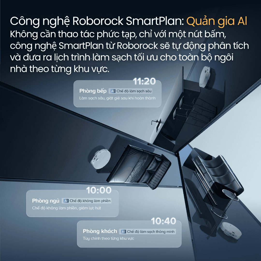Quản gia AI SmartPlan - Dọn dẹp thông minh theo thói quen