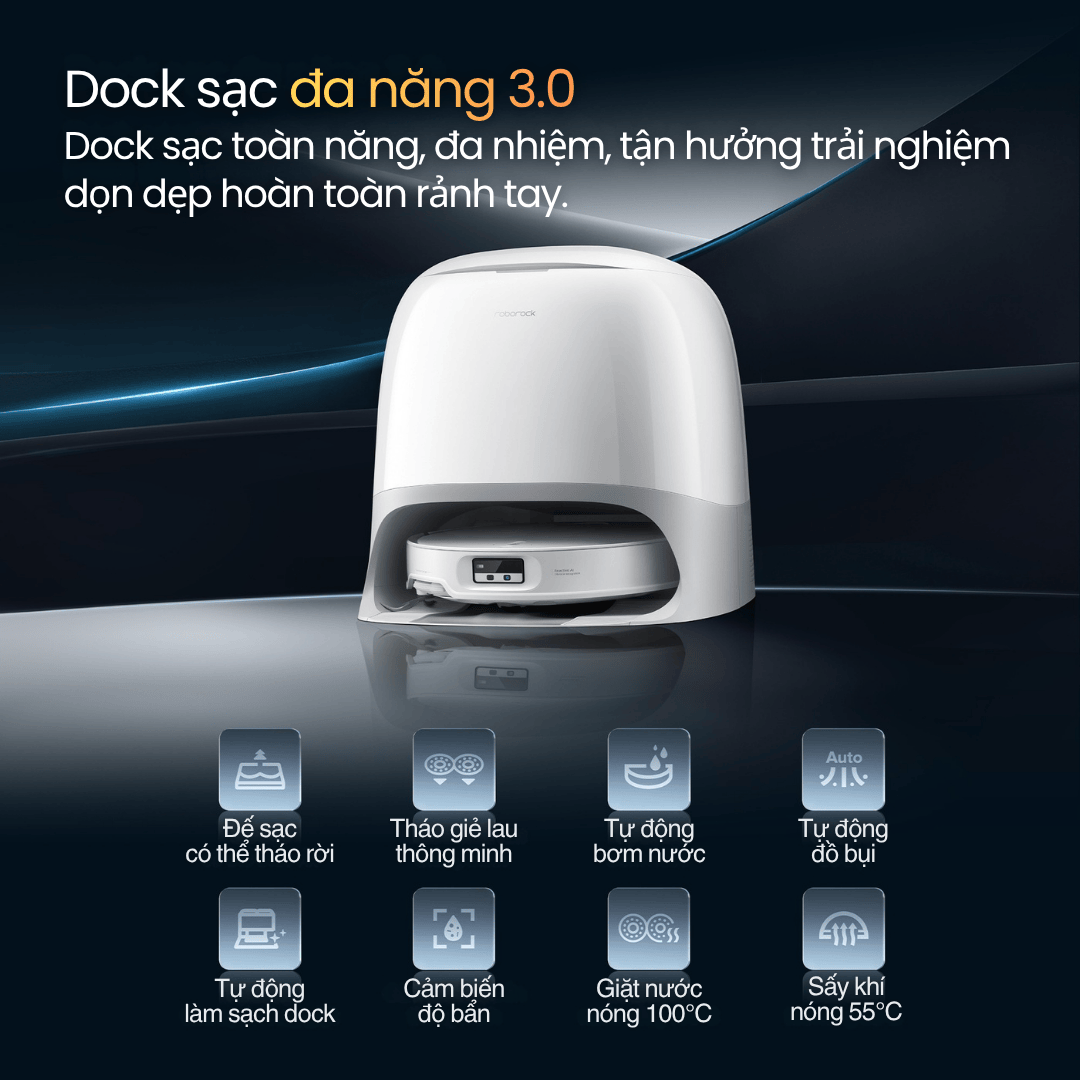 Dock sạc đa năng 3.0 - Trạm tự động toàn diện