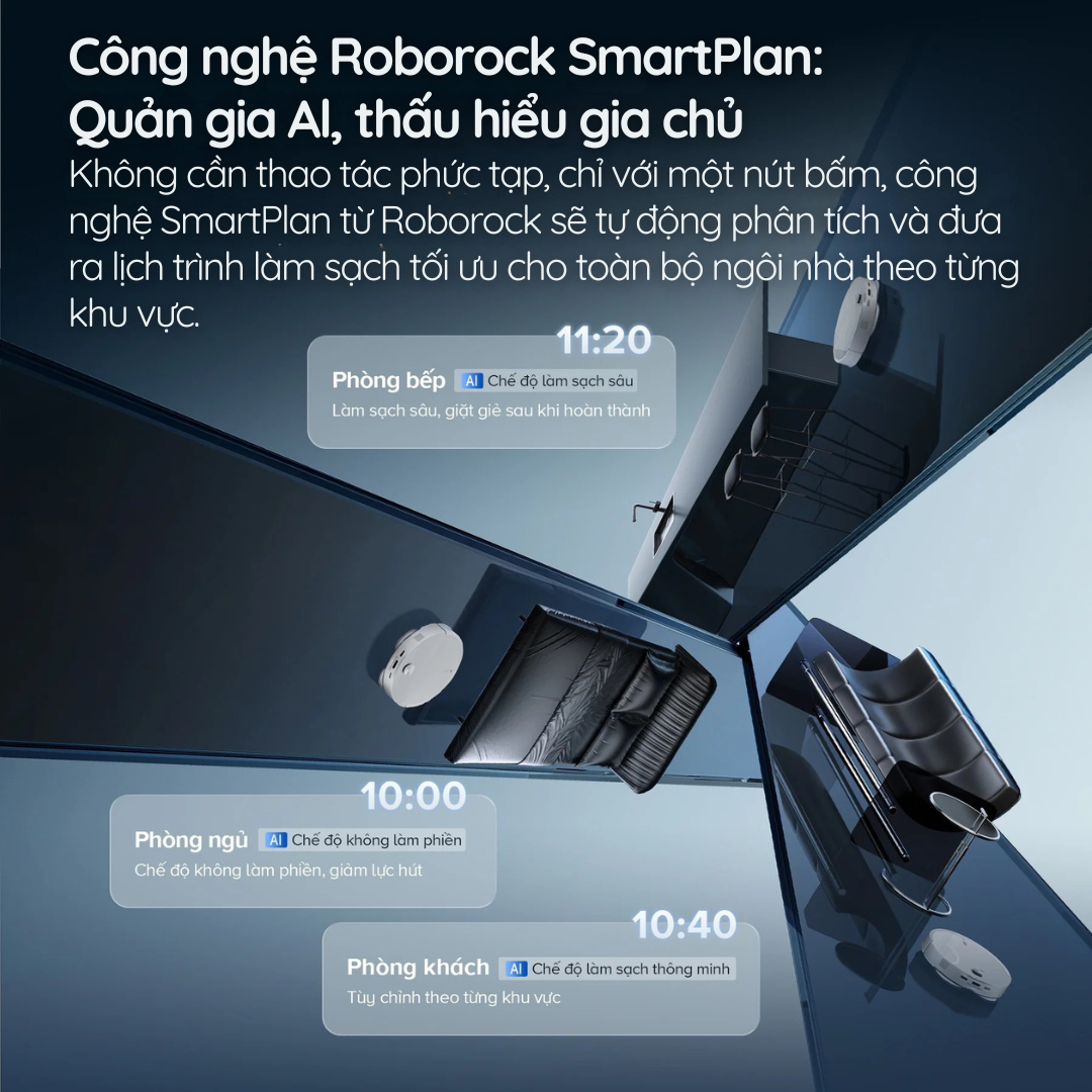 Roborock SmartPlan – Quản gia AI thông minh, tự động hiểu ngôi nhà của bạn