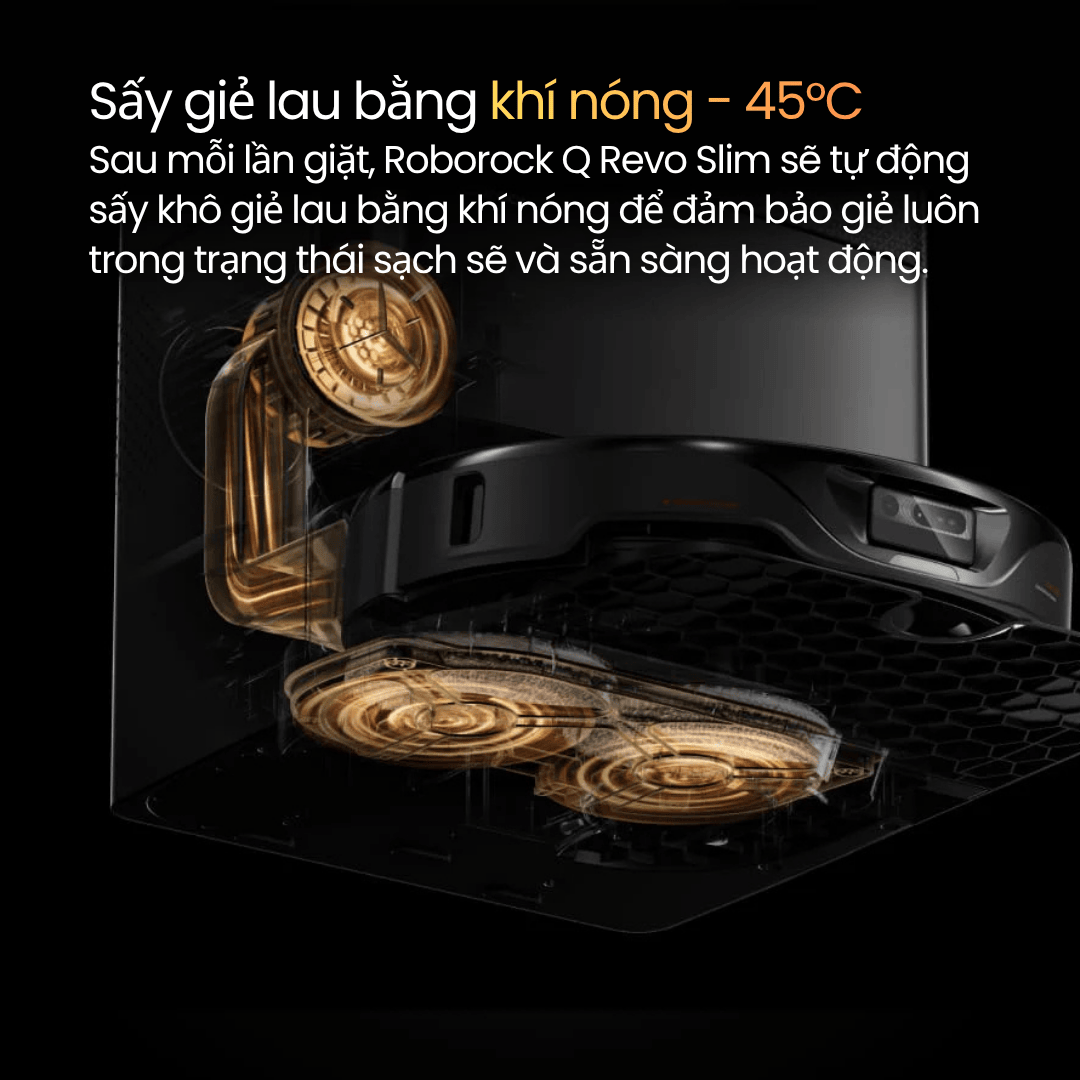 Qrevo Slim - Tự động sấy khô khăn bằng khí nóng