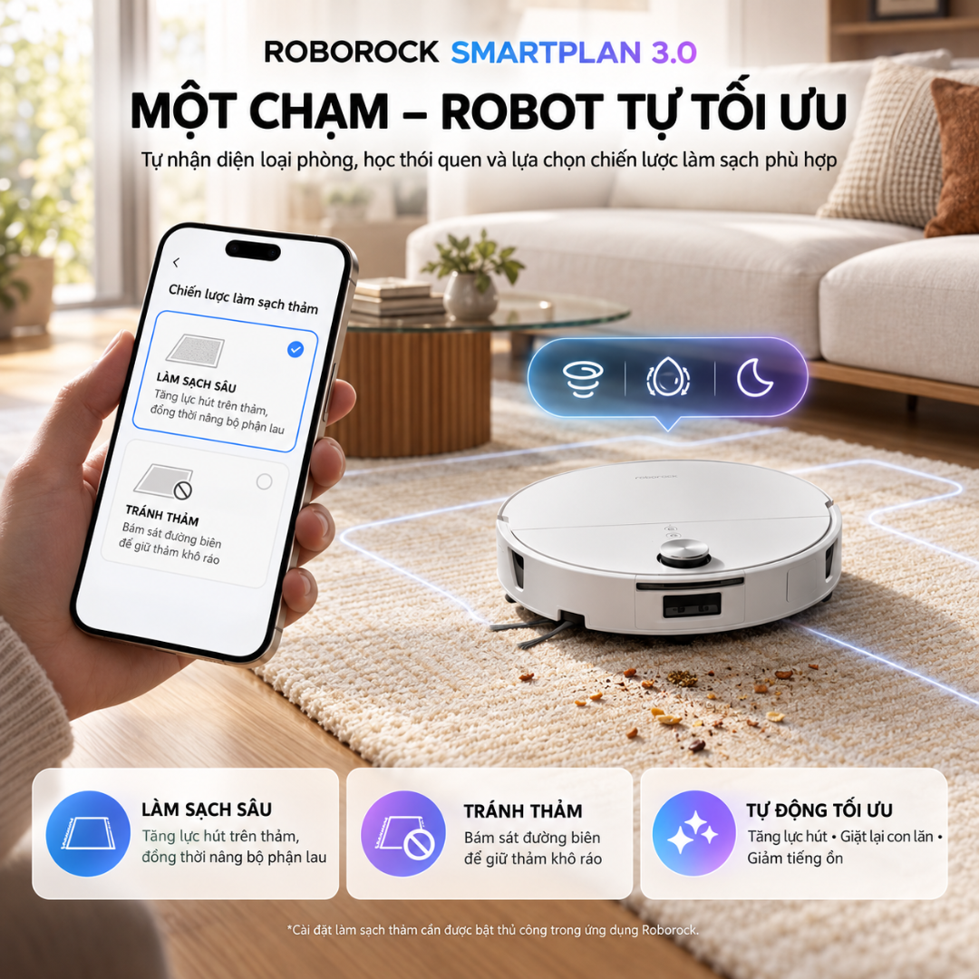 Roborock Saros 20 Flow: Robot Lau Con Lăn 36.000 Pa