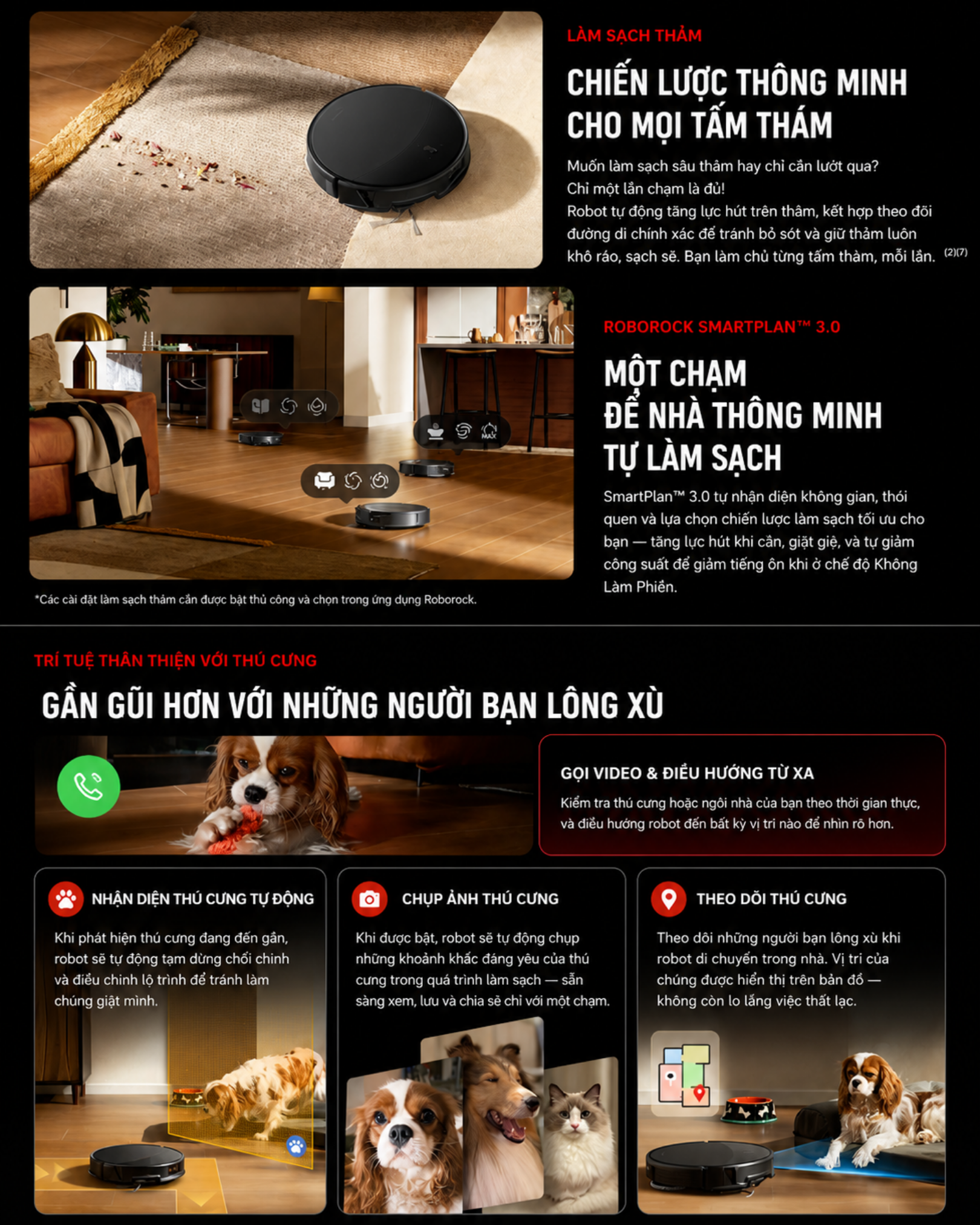 Robot Hút bụi Lau Nhà Roborock Saros 20 Tự Cấp Thoát Nước - BH 24 Th