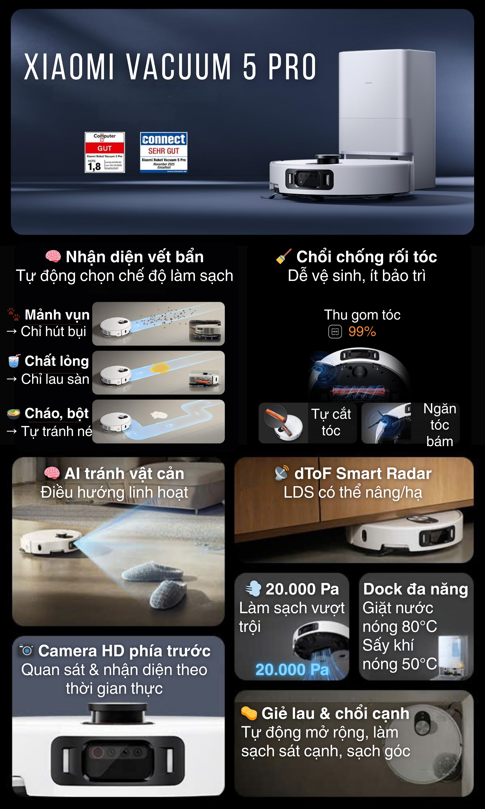 Xiaomi Vacuum 5 Pro - BH 12 Th