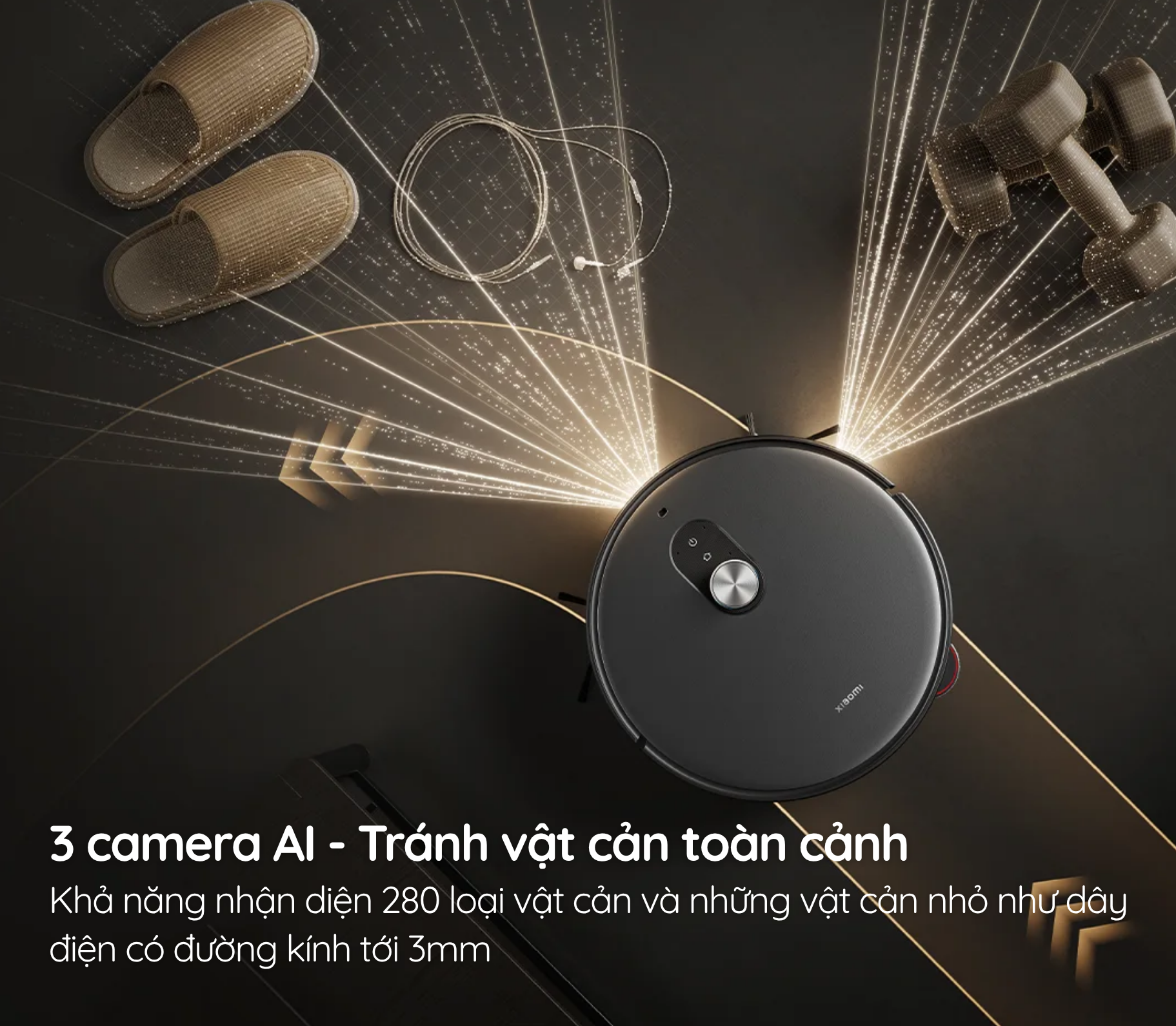 AI ba camera: nhận diện vật cản và phân loại 47 loại vết bẩn