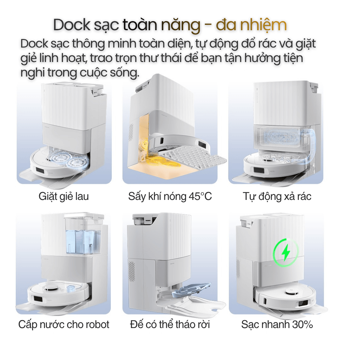 Dock Sạc Đa Năng - Tự Động Hóa Hoàn Toàn