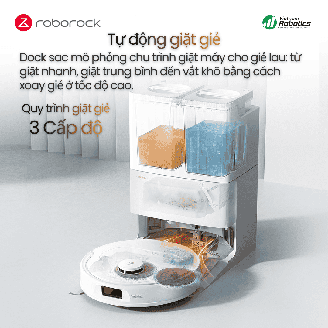 Qrevo 5AE - tự động giặt giẻ lau