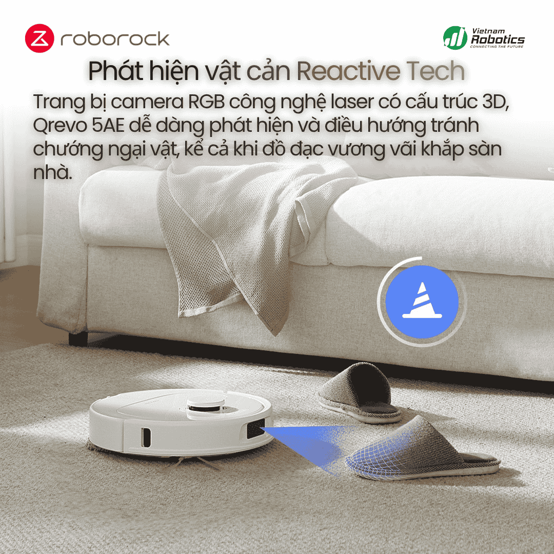 Reactive Tech + PreciSense LiDAR - Dọn Dẹp Thông Minh Hơn