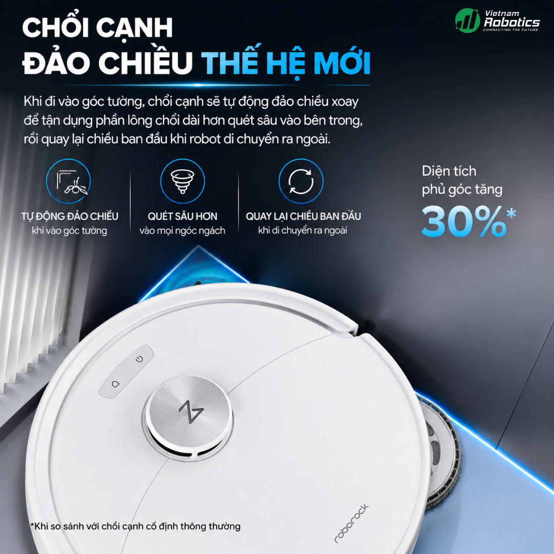 Chổi cạnh đảo chiều thông minh
