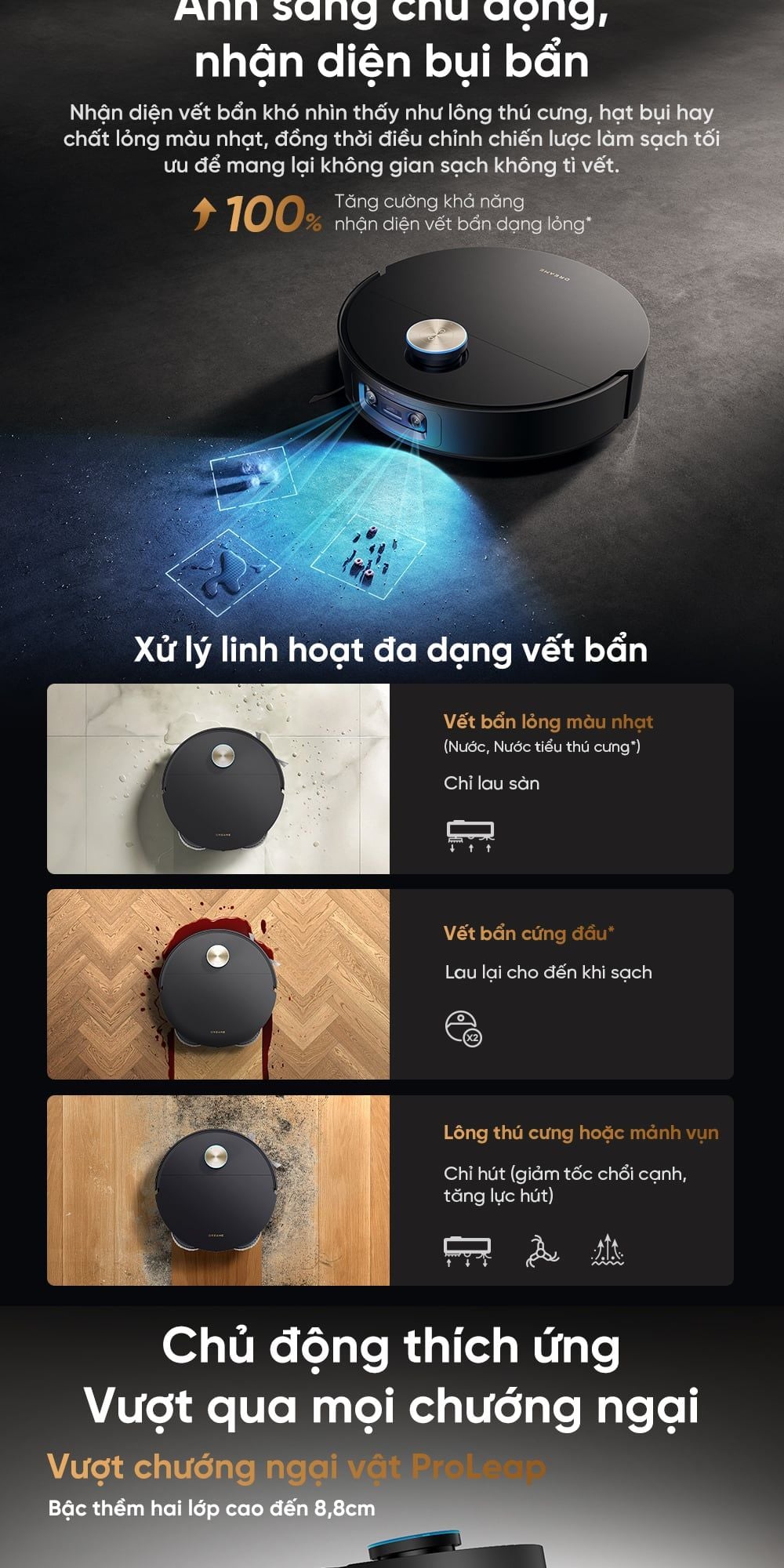 kết hợp đèn LED và cấu trúc 3D cạnh bên để phát hiện vật cản chính xác hơn